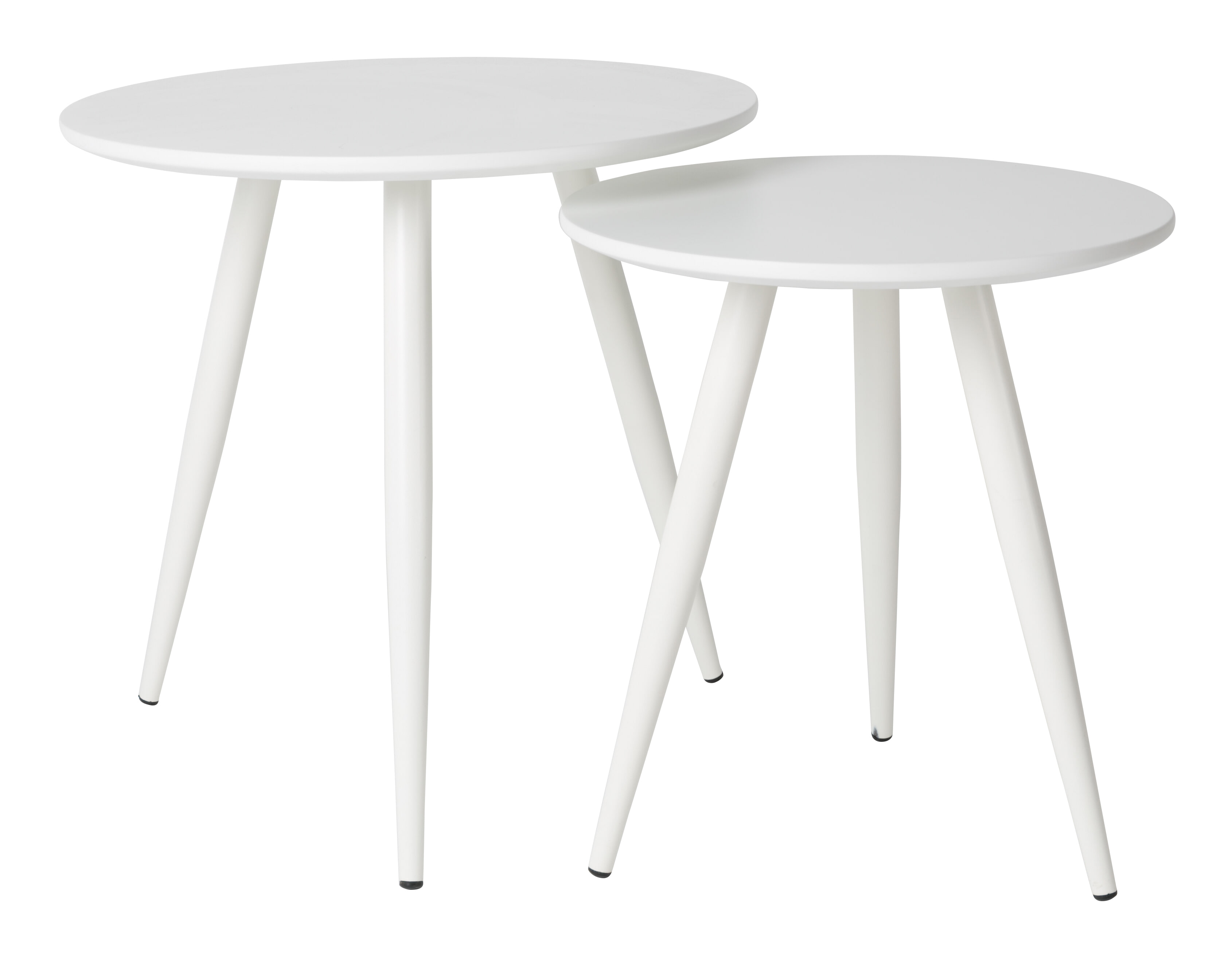 ZILT Bijzettafel 'Kevan' set van 2 stuks, kleur Wit
