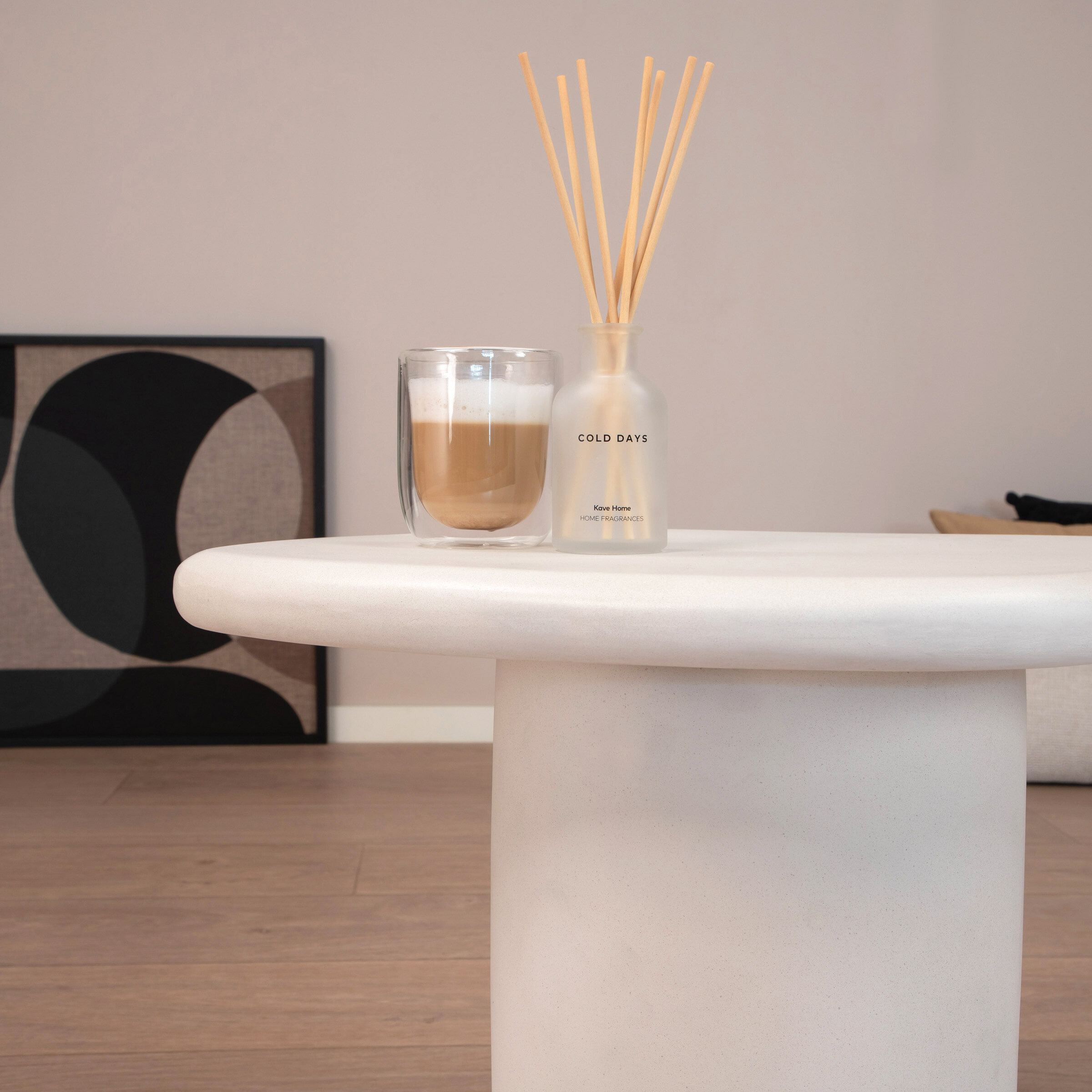 By-Boo Organische Bijzettafel 'Seki' kleur Wit