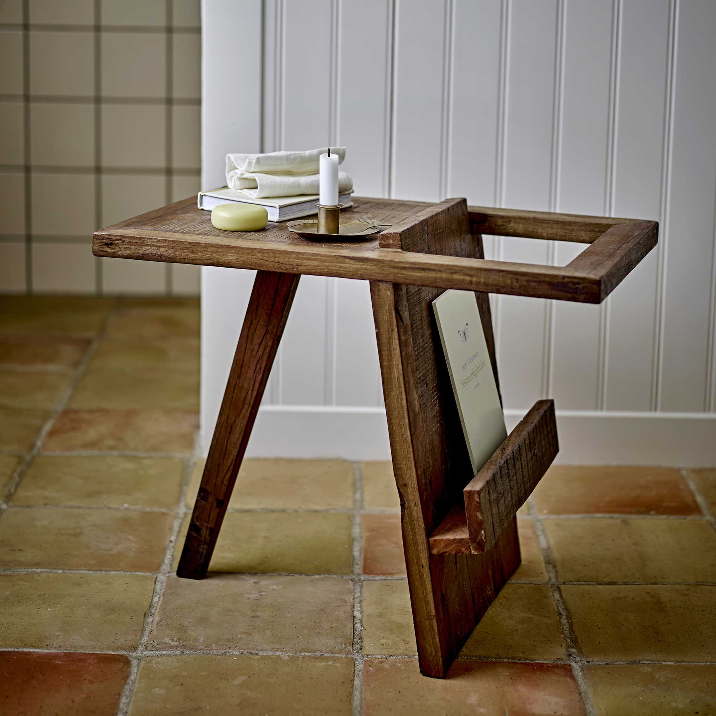 Bloomingville Bijzettafel Villum Hout, 60 x 40cm - Bruin