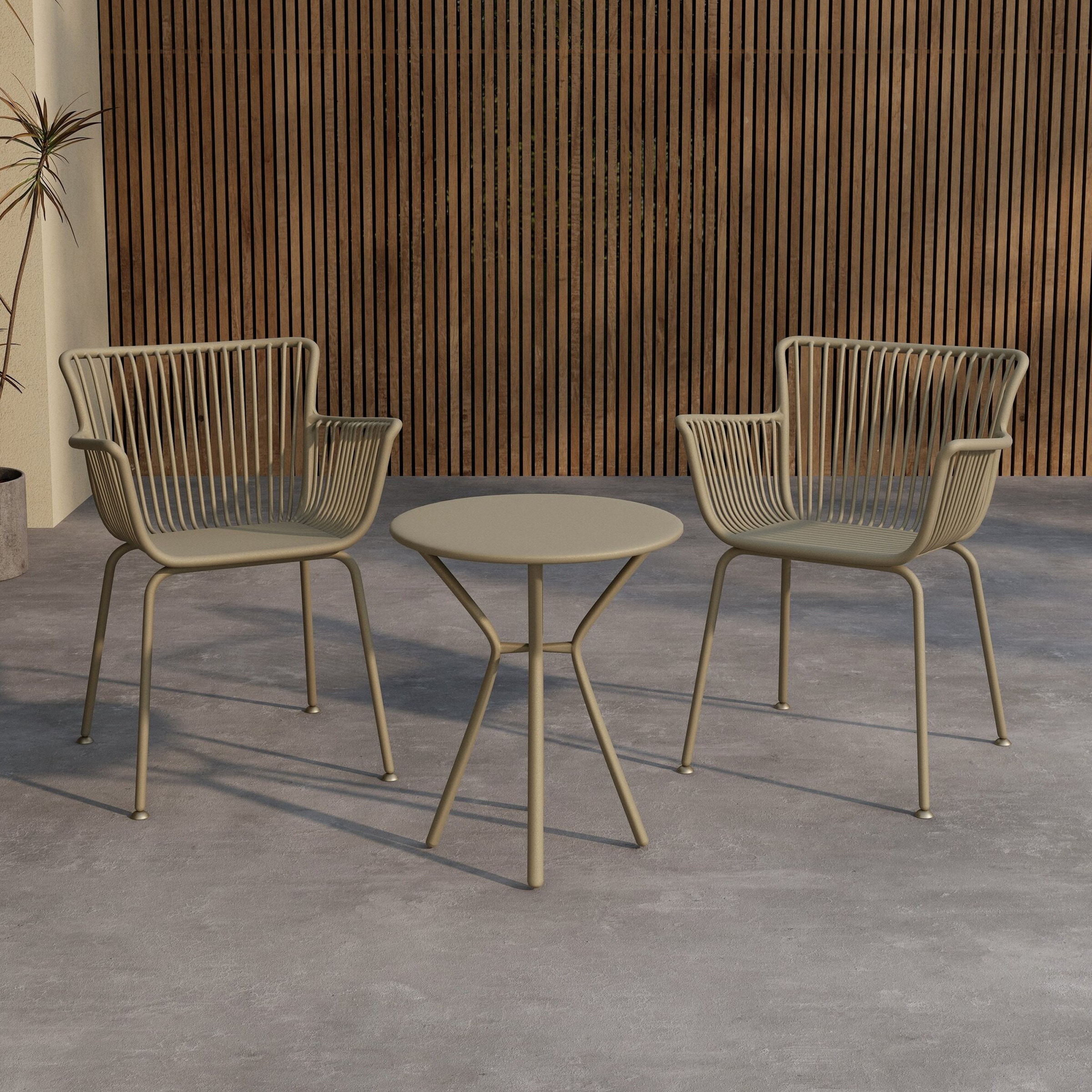 Nohr Bistroset Quanette - Beige - Rond