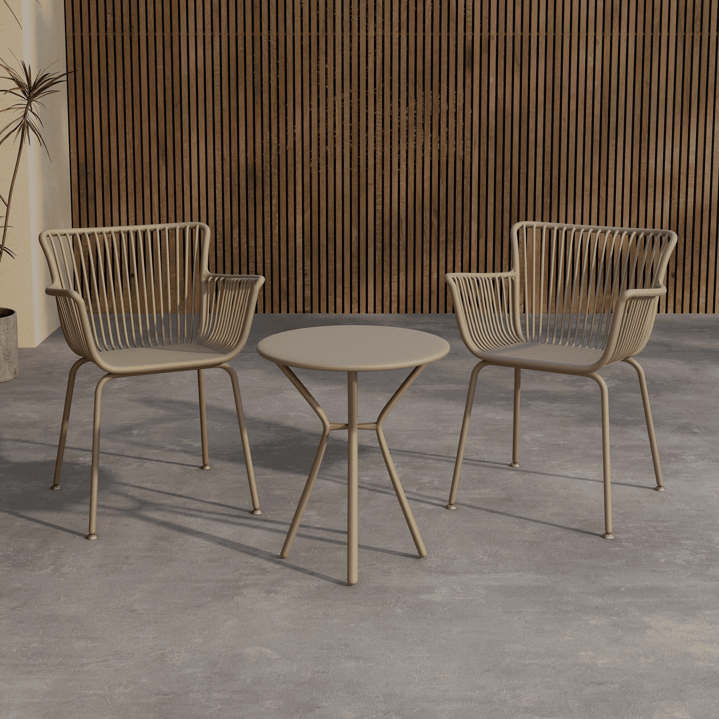 Nohr Bistroset 'Quanette' kleur Beige