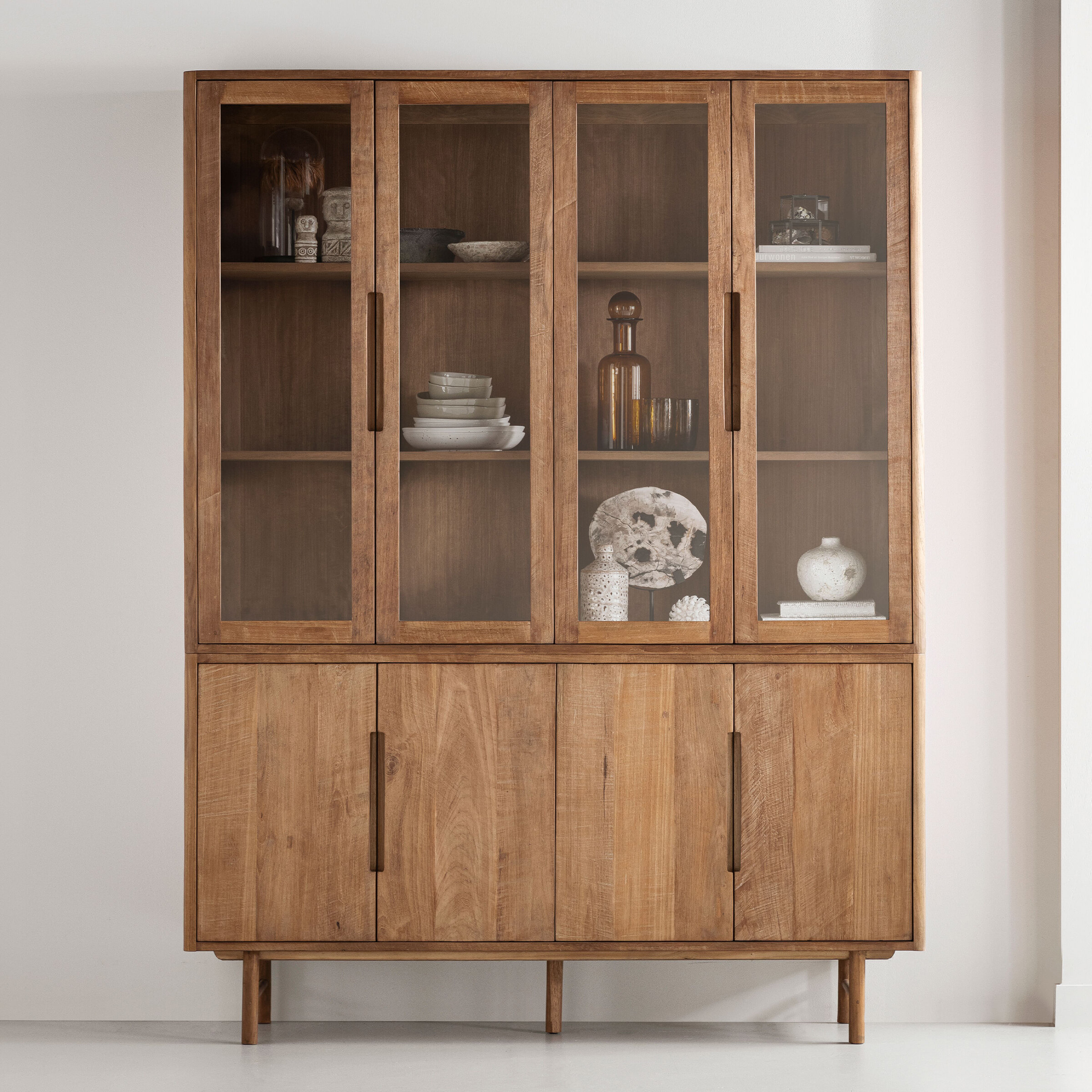 DTP Home Vitrinekast 'Bliss' Teakhout, 210 x 160cm
