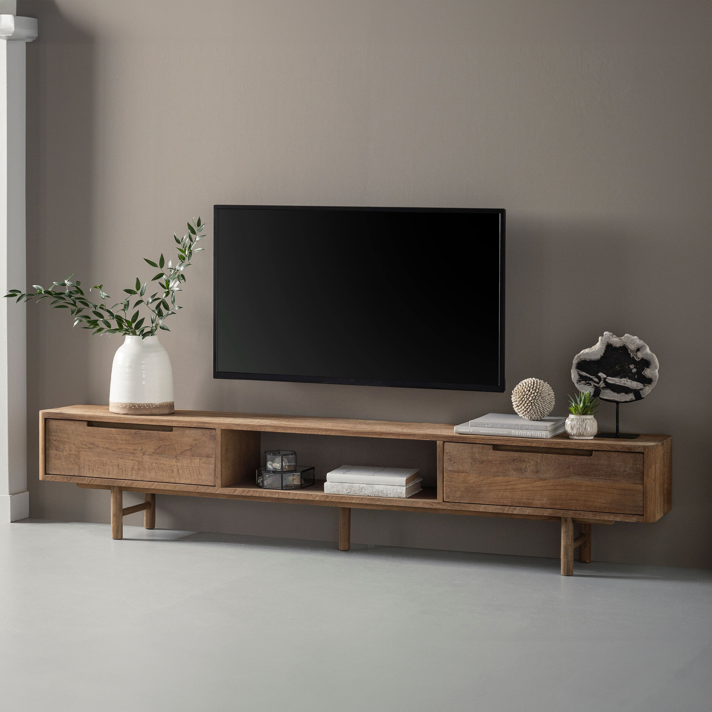 DTP Home TV-meubel 'Bliss' Teakhout, 200cm