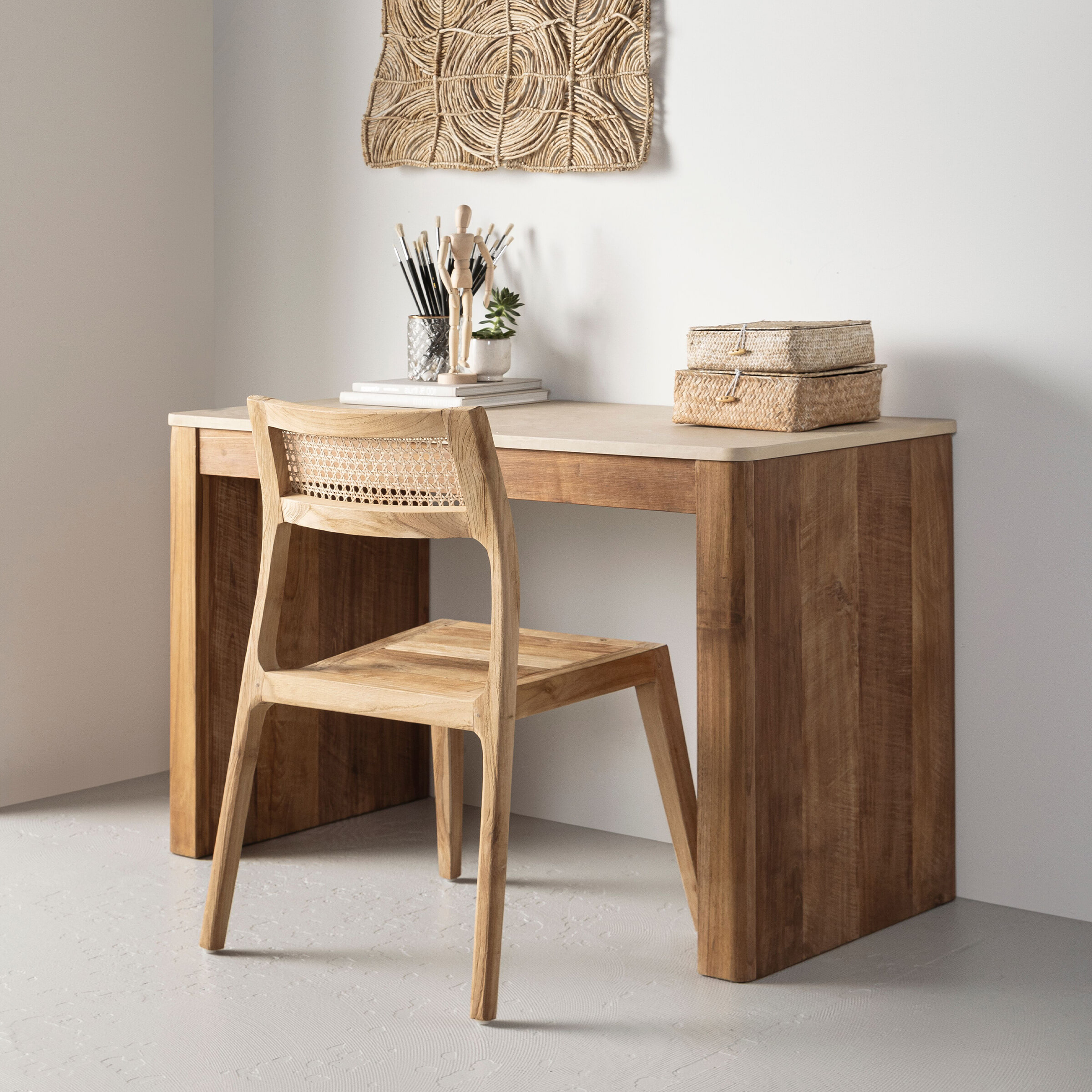 DTP Home Bureau 'Bliss' Teakhout en mortex, 120 x 60cm