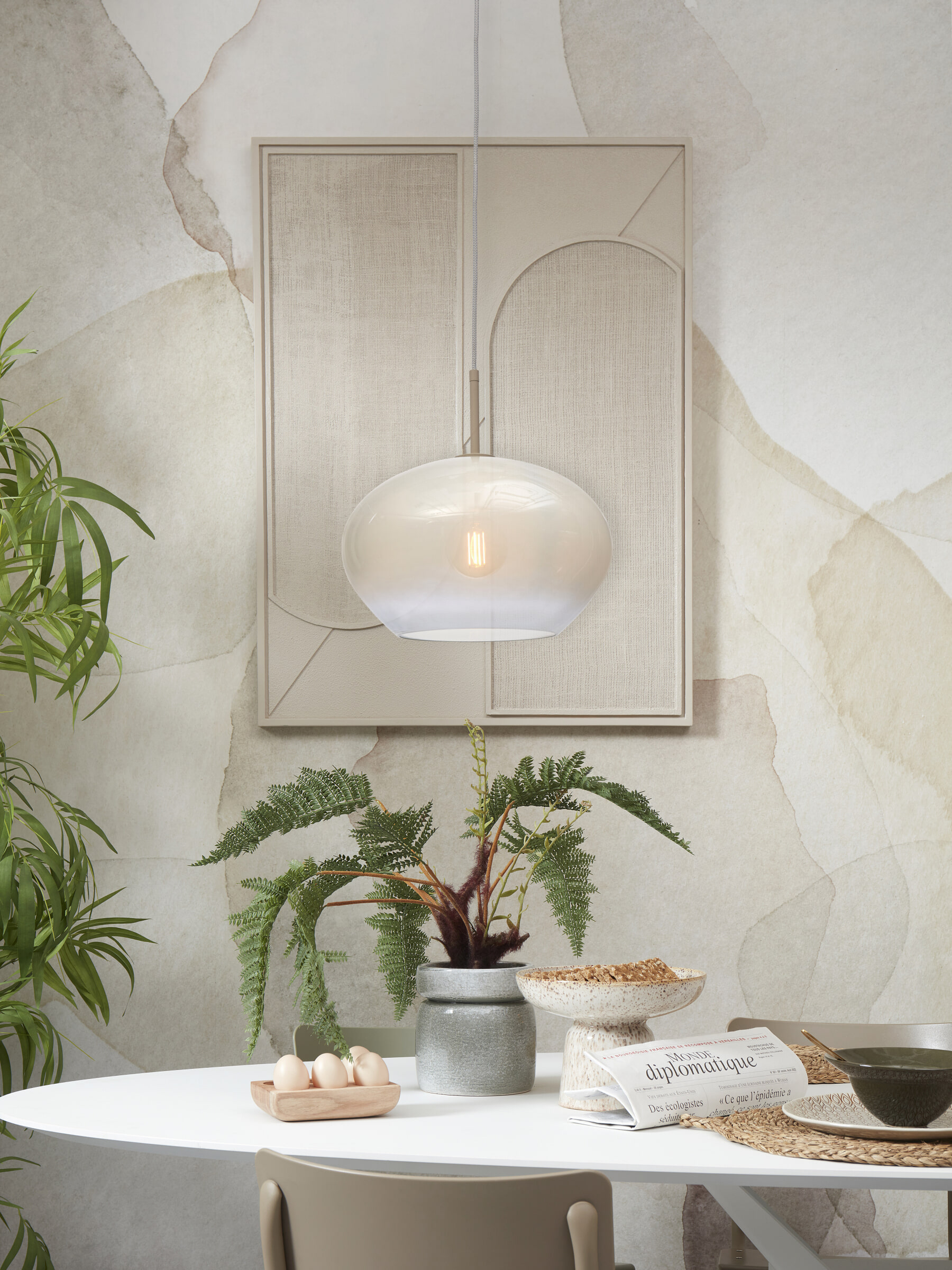 its about RoMi Hanglamp 'Bologna' 35cm, kleur Wit