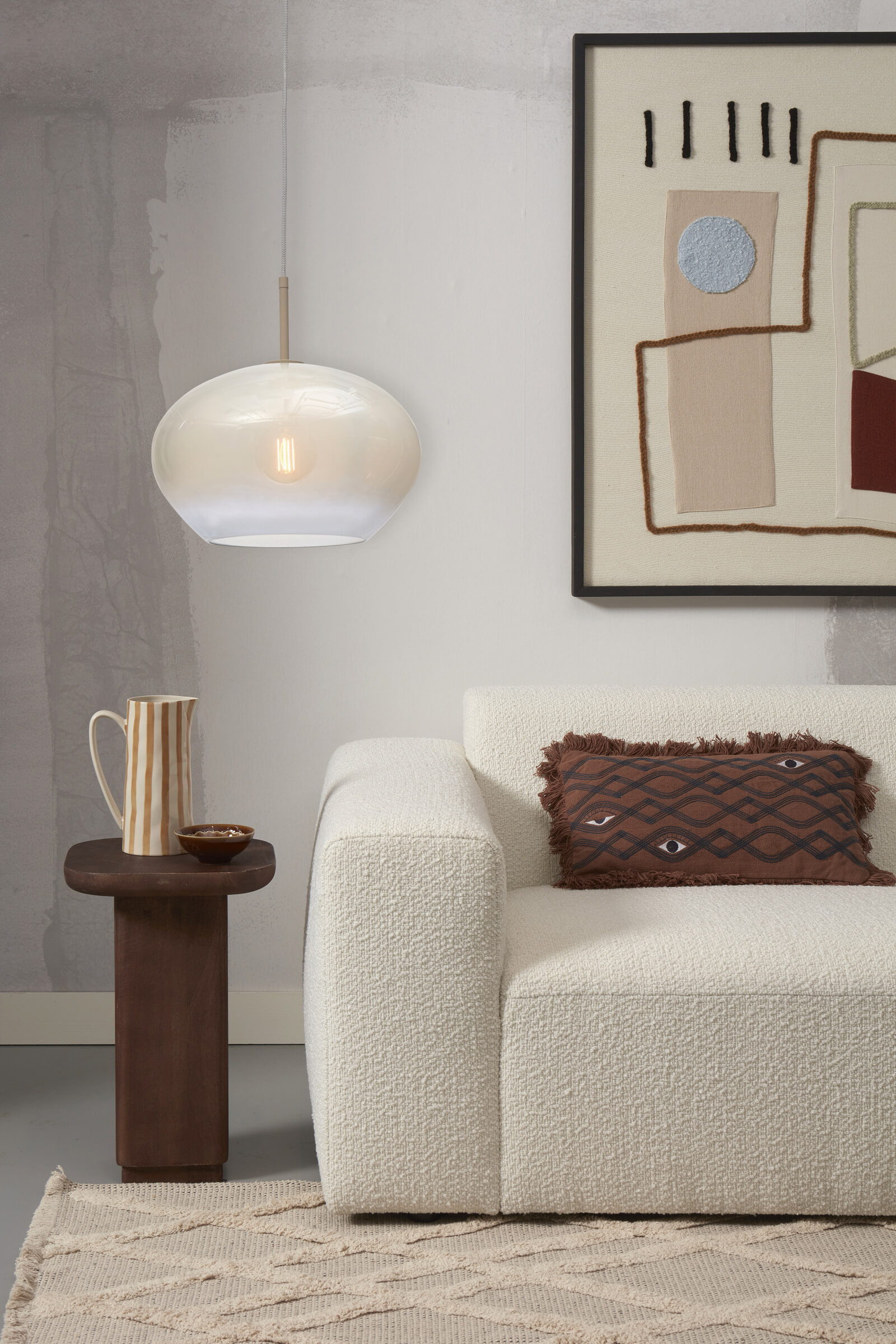 its about RoMi Hanglamp 'Bologna' 35cm, kleur Wit
