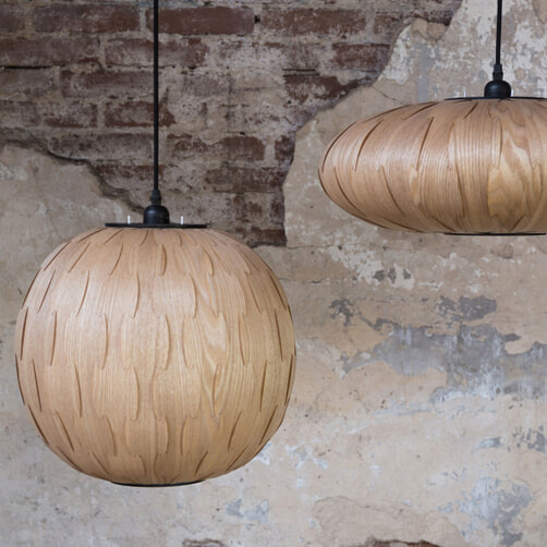 Houten Lampen - Mooie houten lampen in een Moderne Woning
