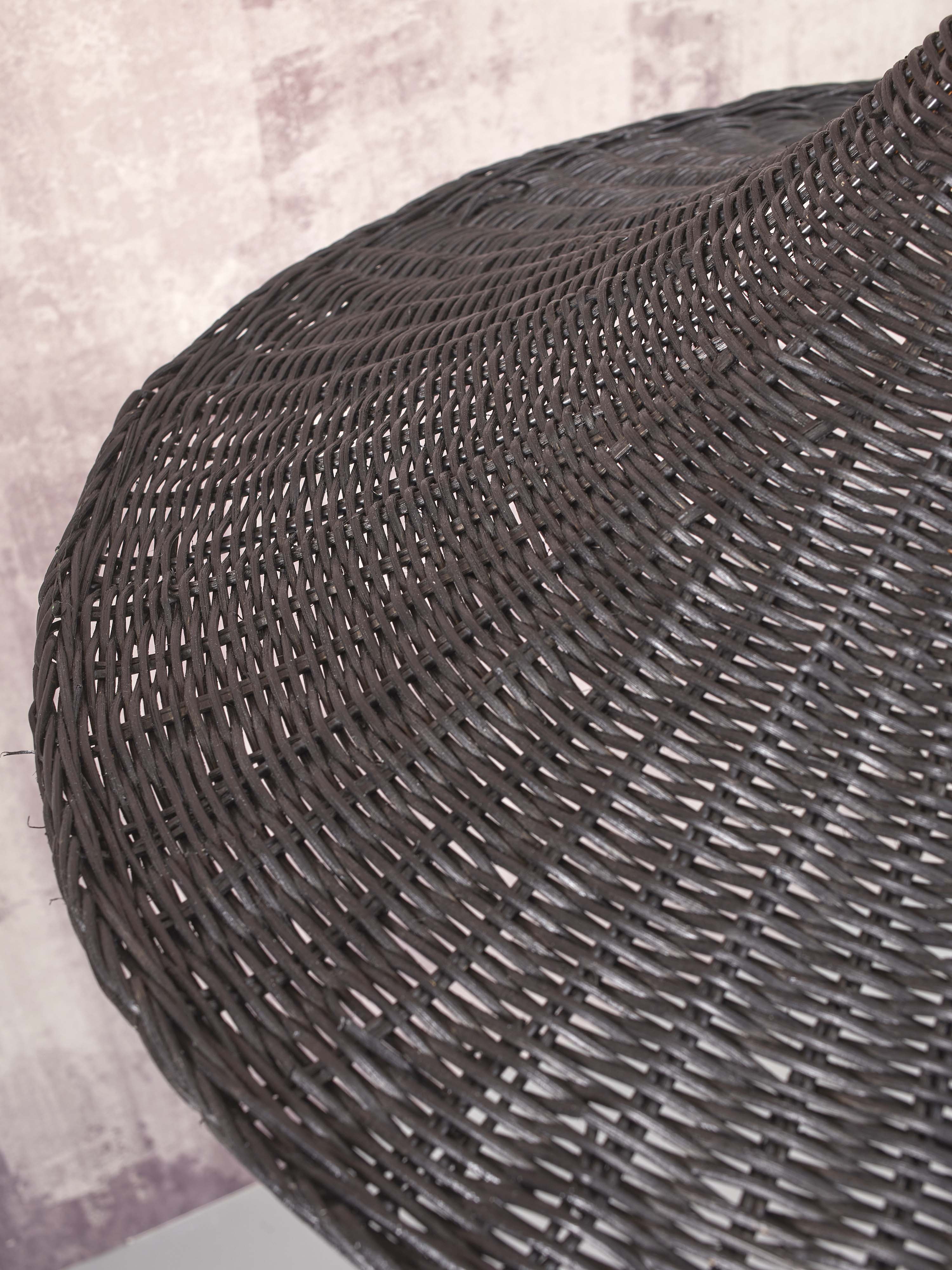 GOOD&MOJO Hanglamp 'Borabora' Rotan, 70cm, kleur Zwart