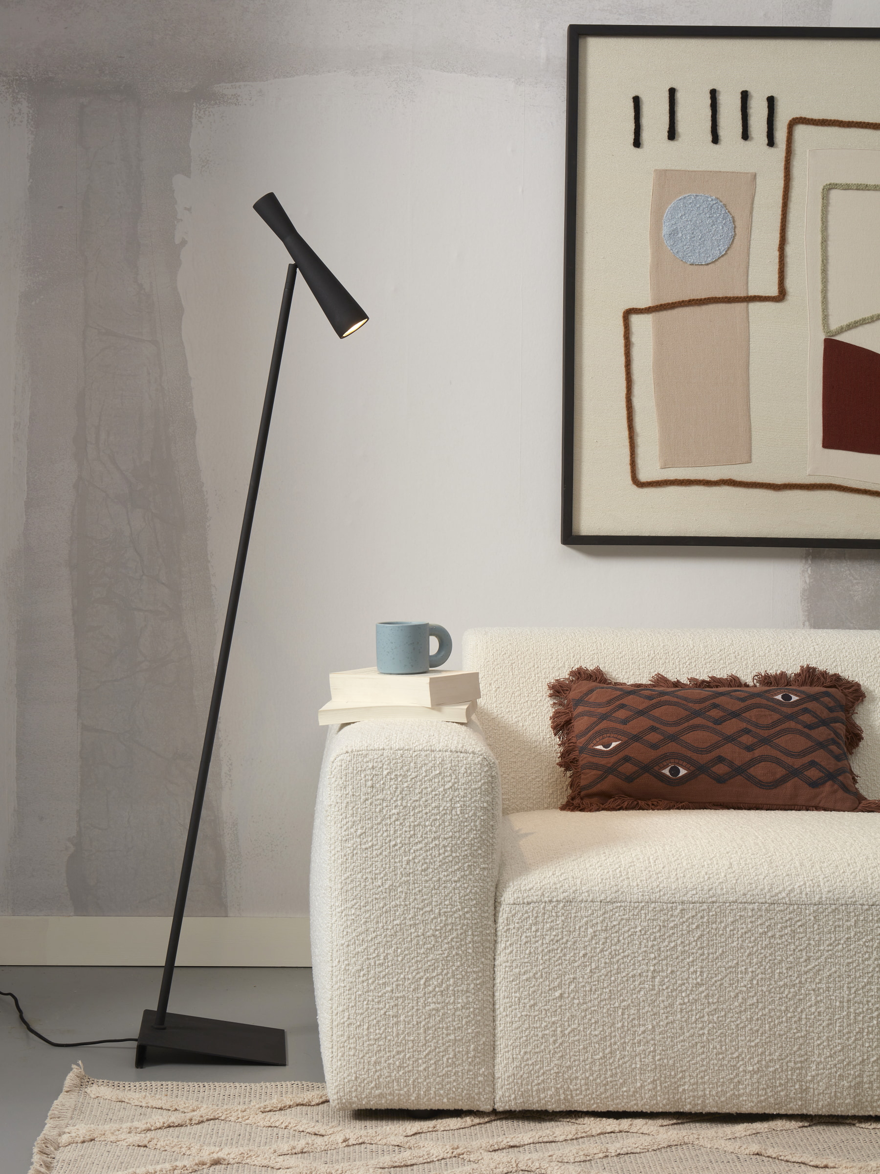 its about RoMi Vloerlamp 'Bordeaux' 145cm, kleur Zwart