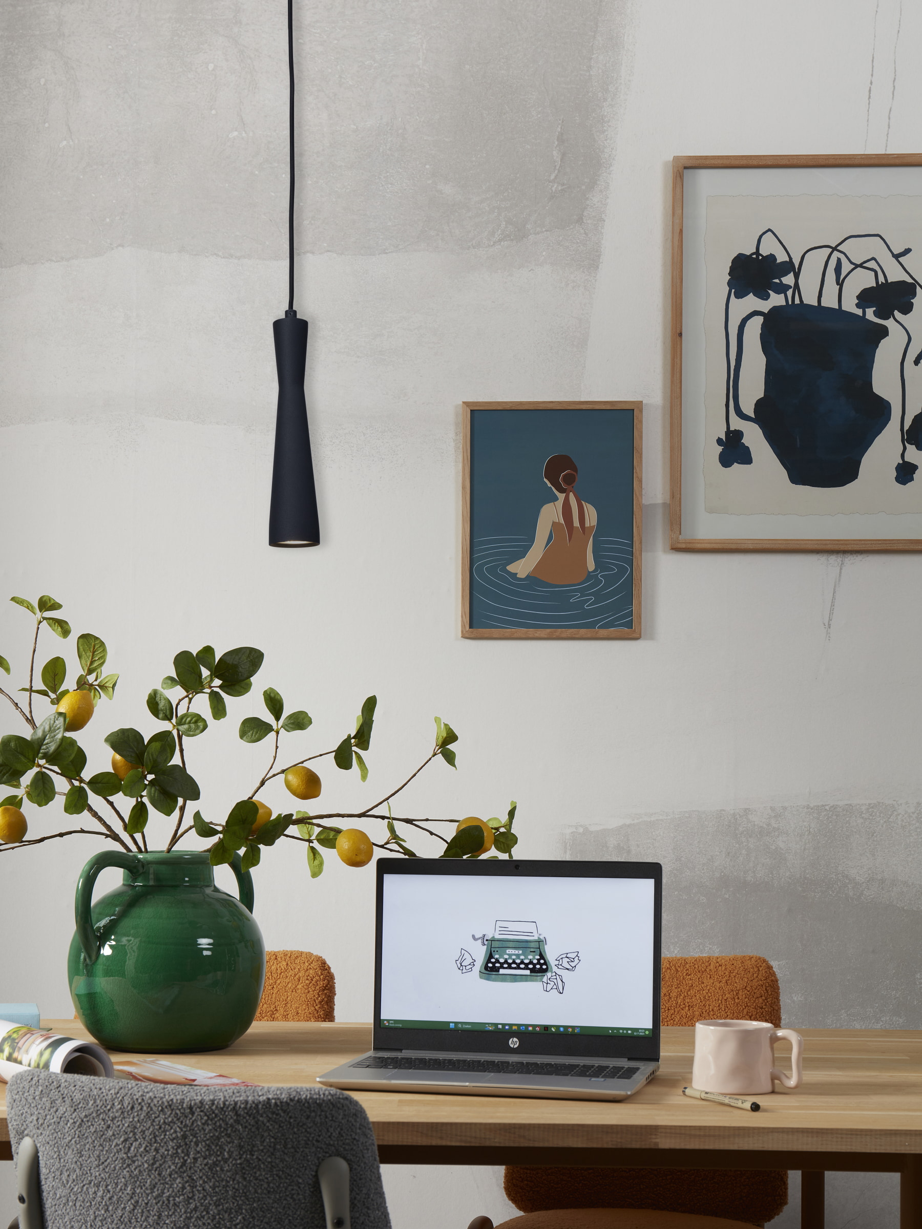 its about RoMi Hanglamp 'Bordeaux' kleur Zwart
