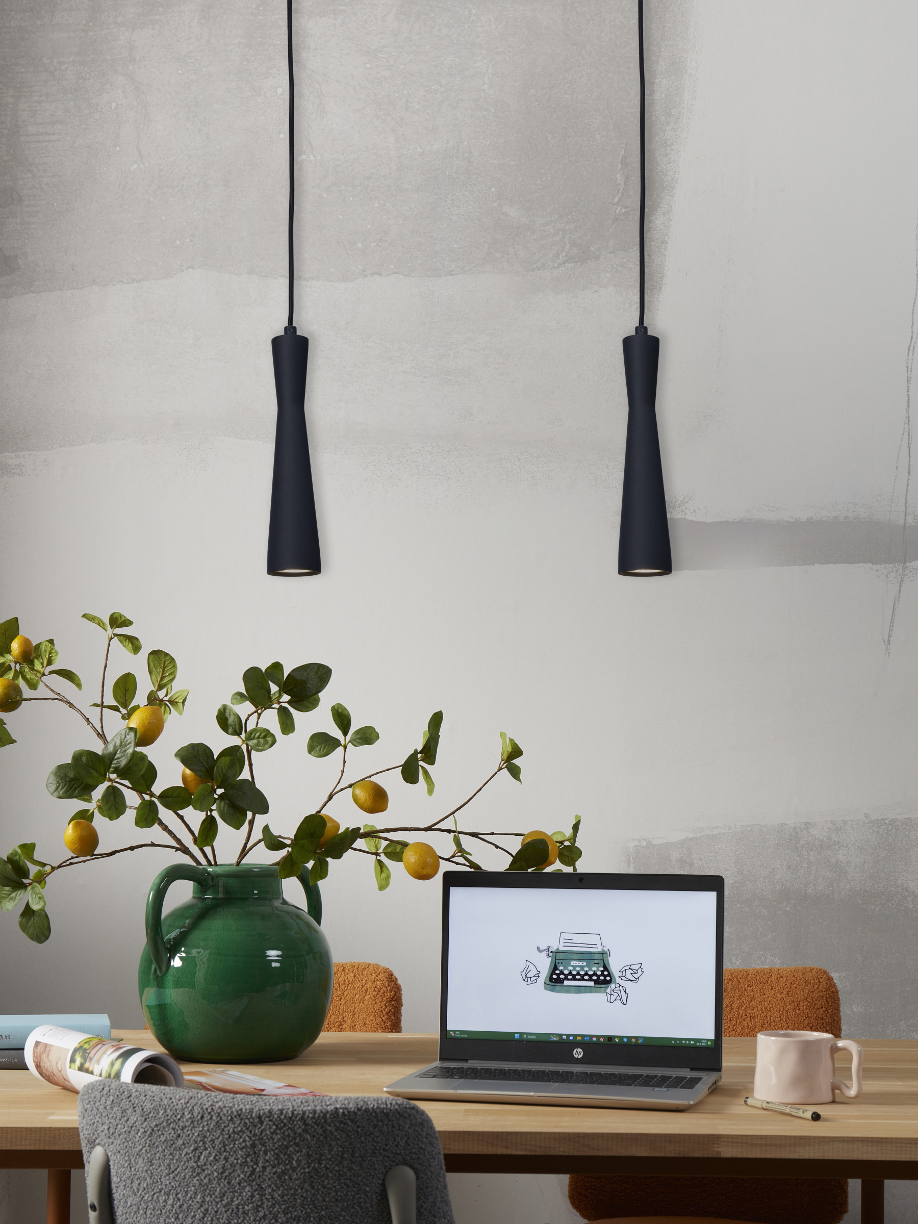 its about RoMi Hanglamp 'Bordeaux' kleur Zwart
