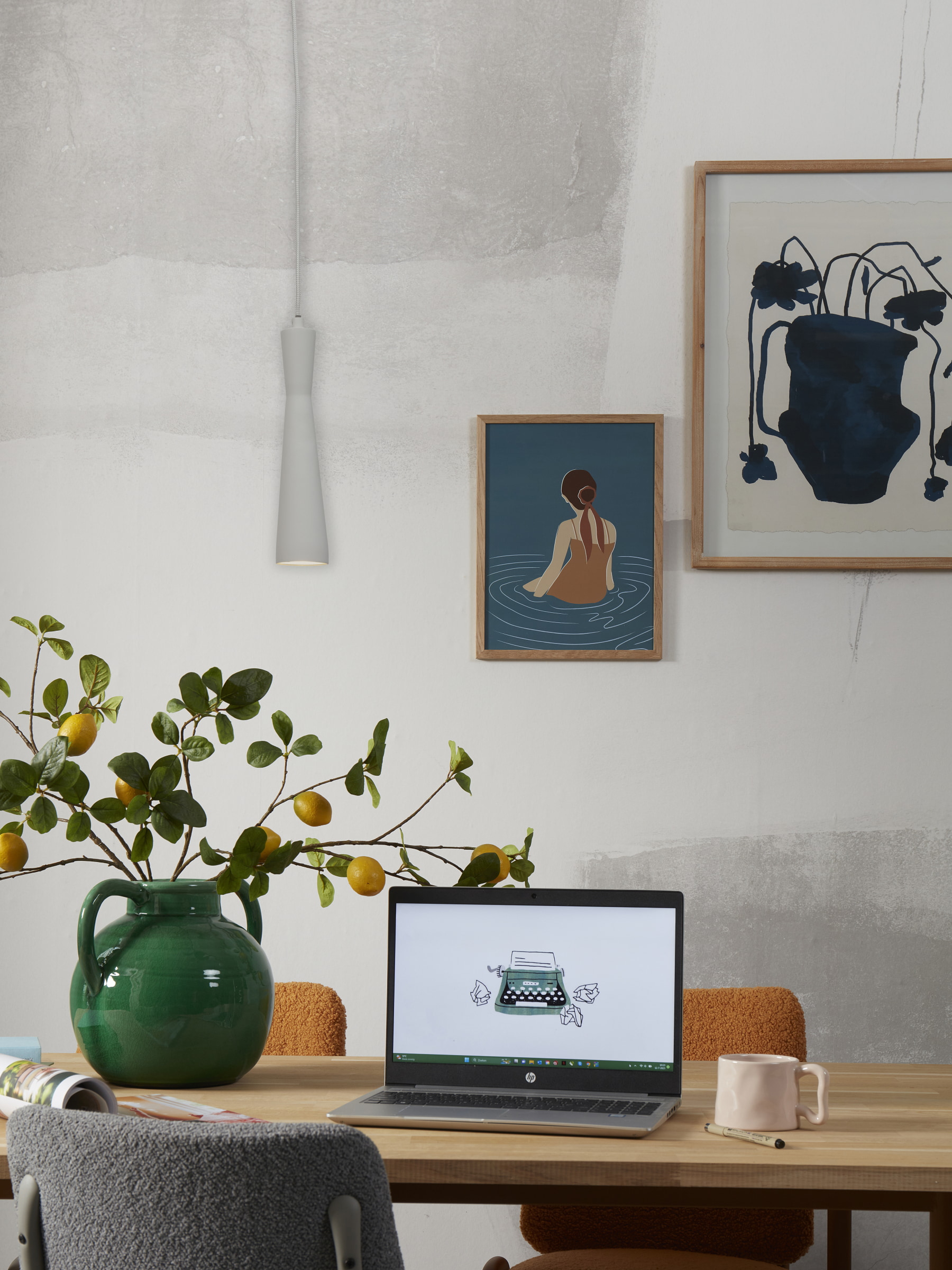 its about RoMi Hanglamp 'Bordeaux' kleur Lichtgrijs
