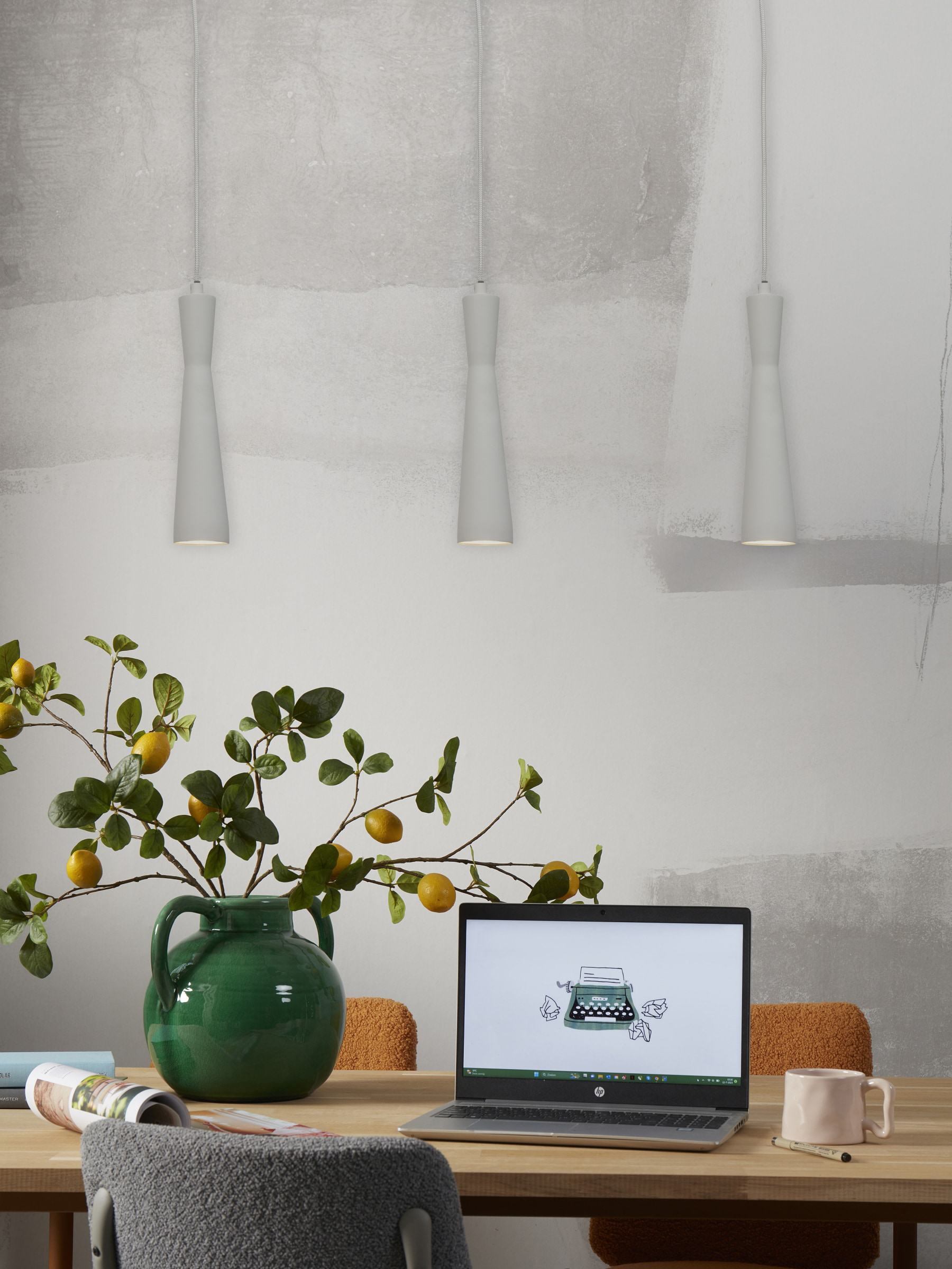 its about RoMi Hanglamp 'Bordeaux' kleur Lichtgrijs