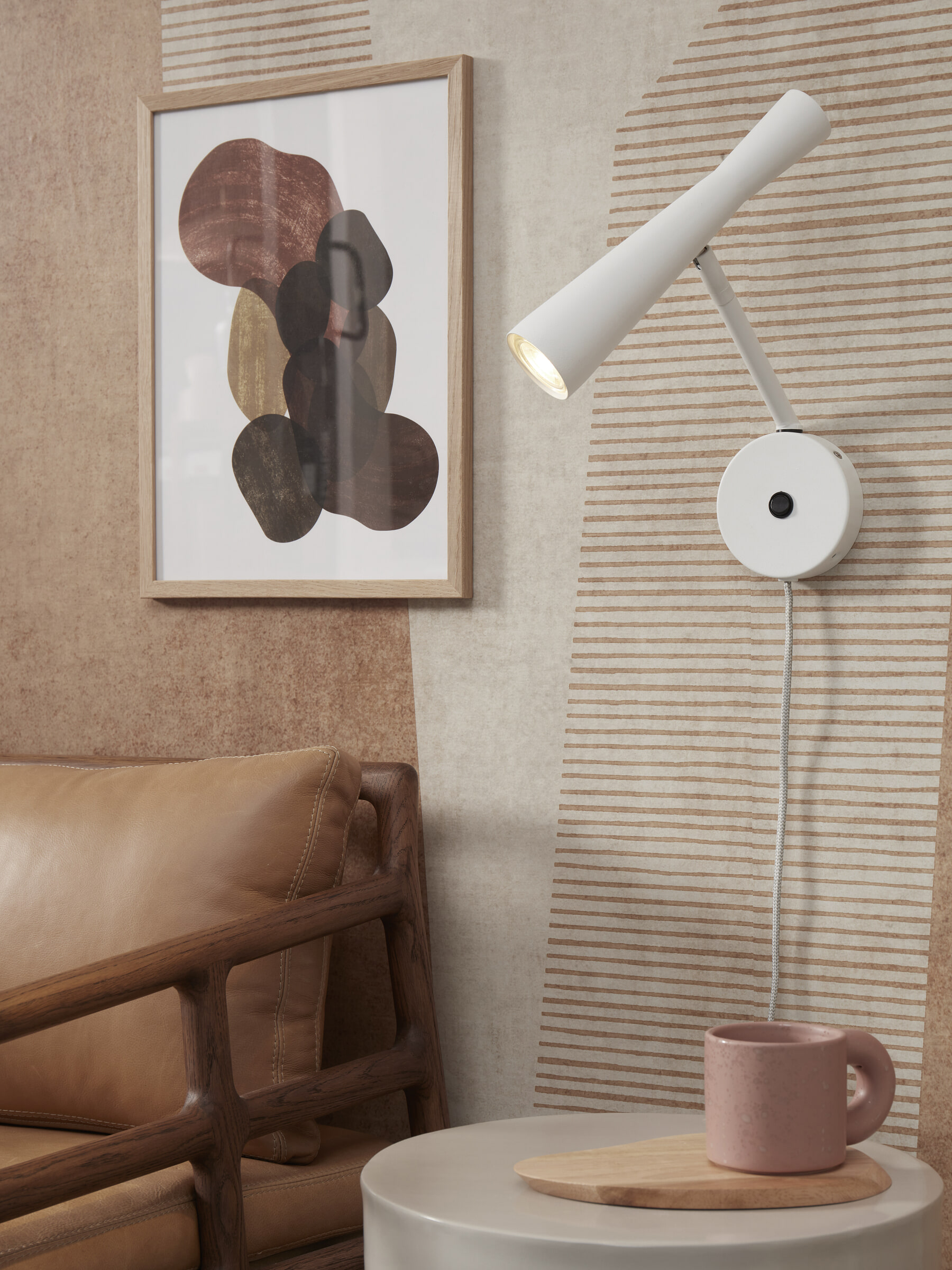 its about RoMi Wandlamp 'Bordeaux' kleur Wit
