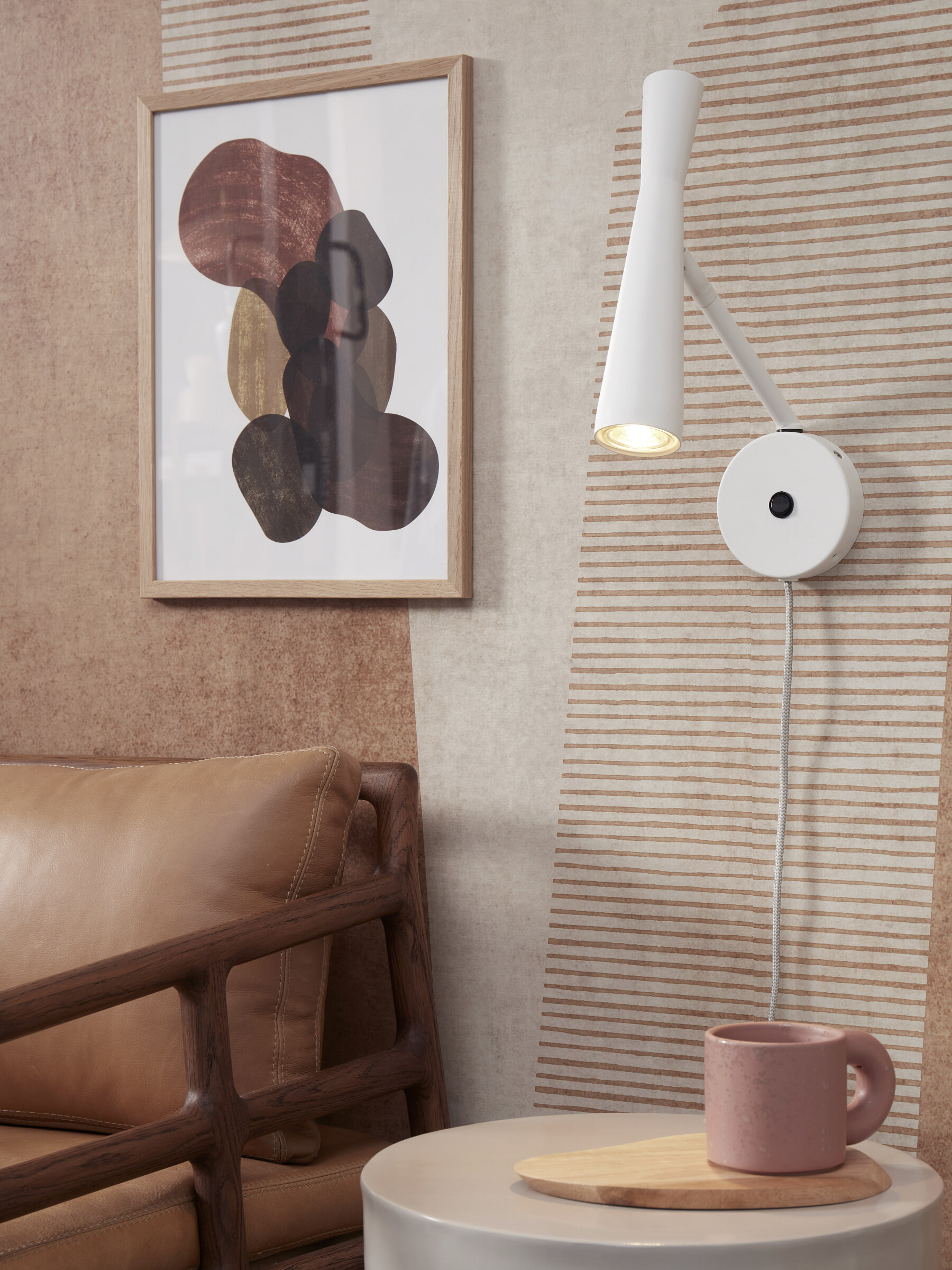 its about RoMi Wandlamp 'Bordeaux' kleur Wit