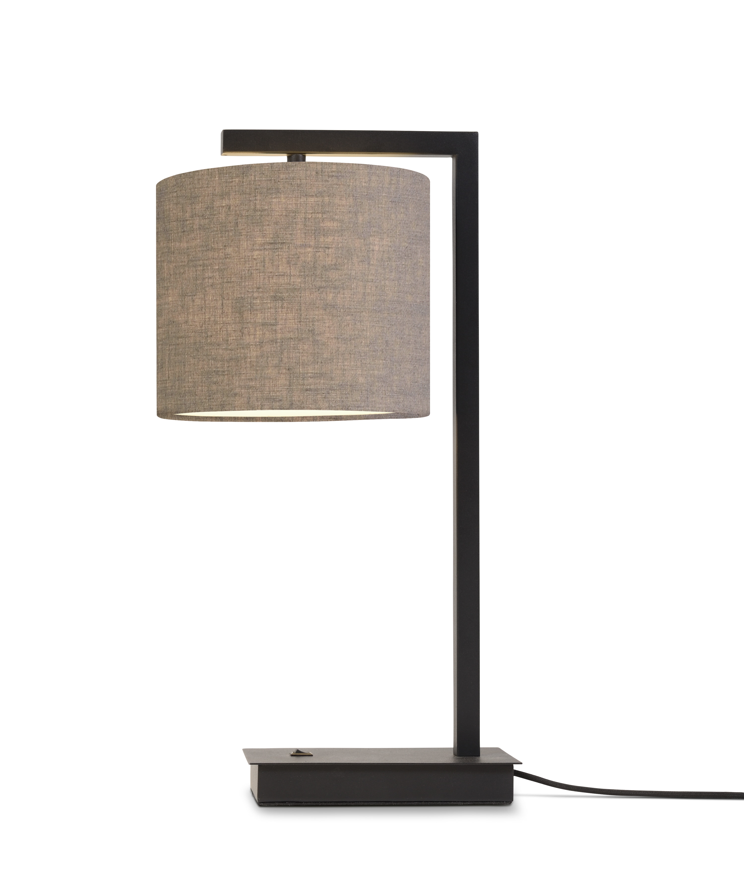 its about RoMi Tafellamp 'Boston' 44cm, kleur Donkerbeige