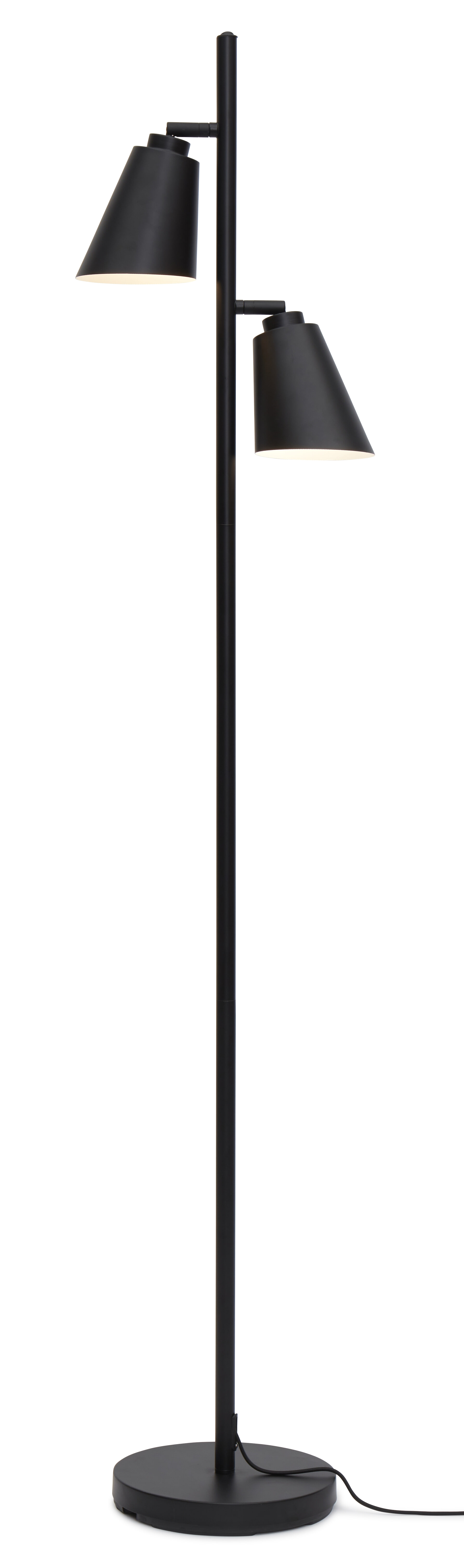 its about RoMi Vloerlamp 'Bremen' 2-lamps, kleur Zwart