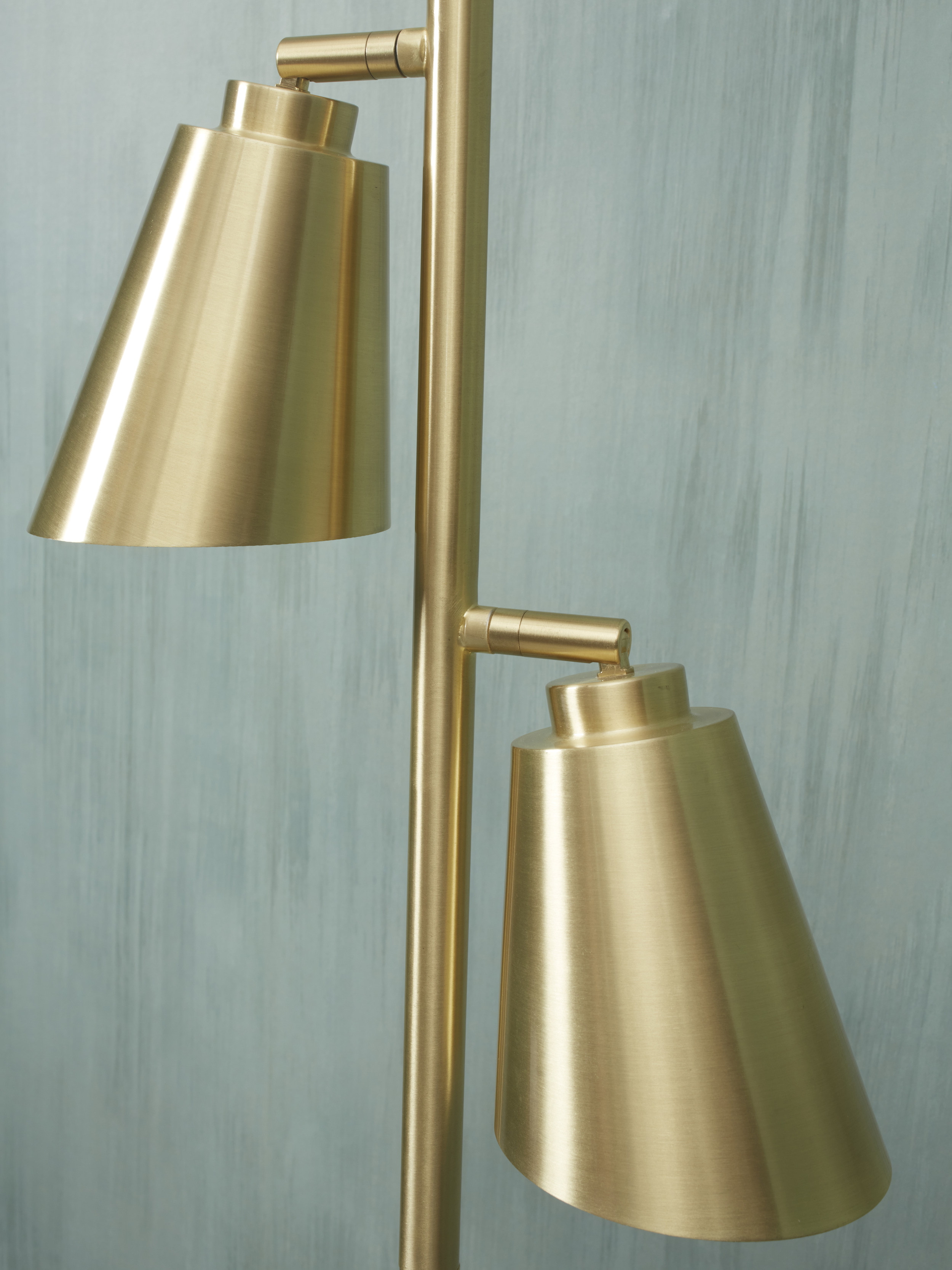 its about RoMi Vloerlamp 'Bremen' 2-lamps, kleur Goud