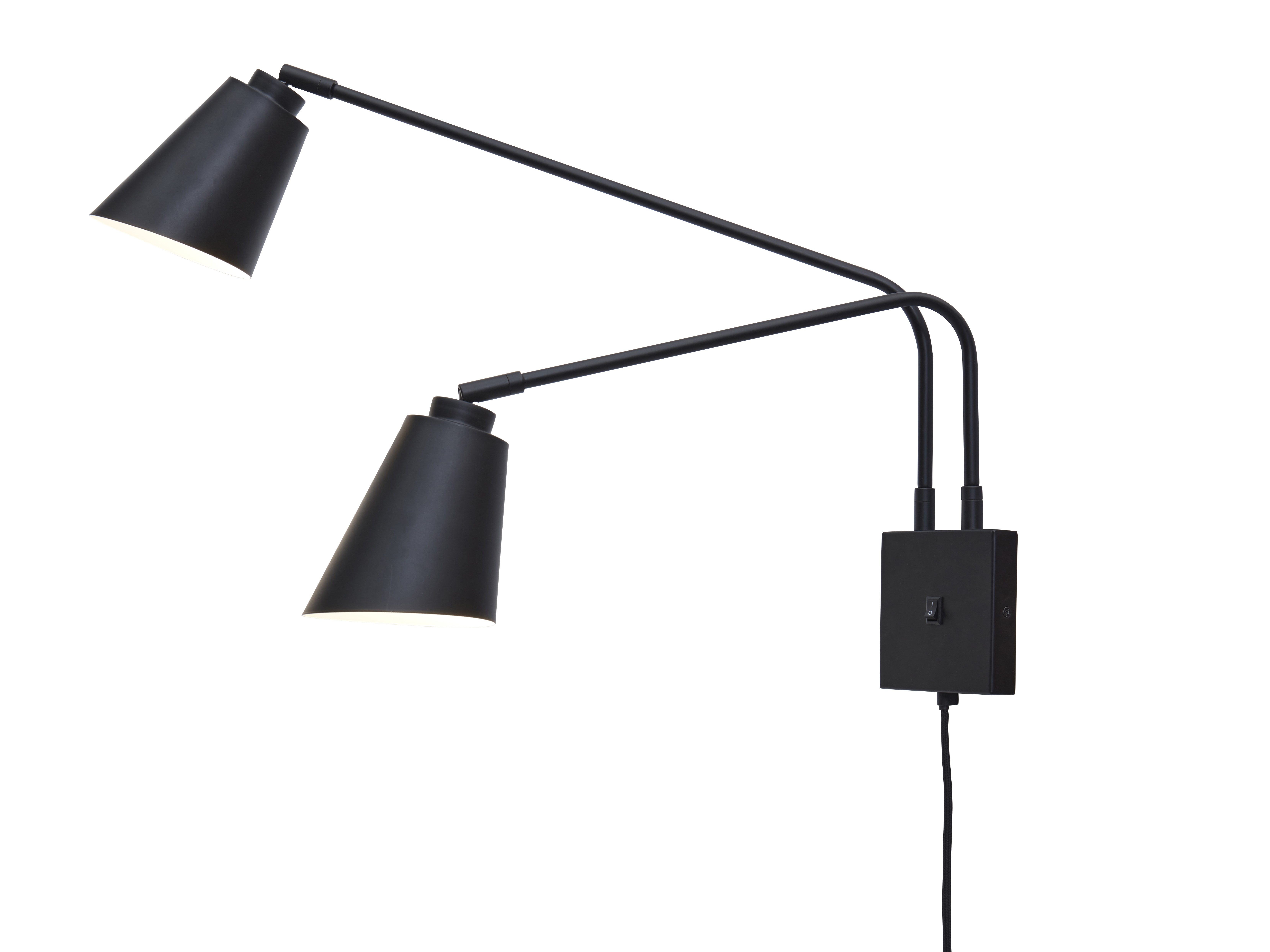 its about RoMi Wandlamp 'Bremen' 2-lamps, kleur Zwart
