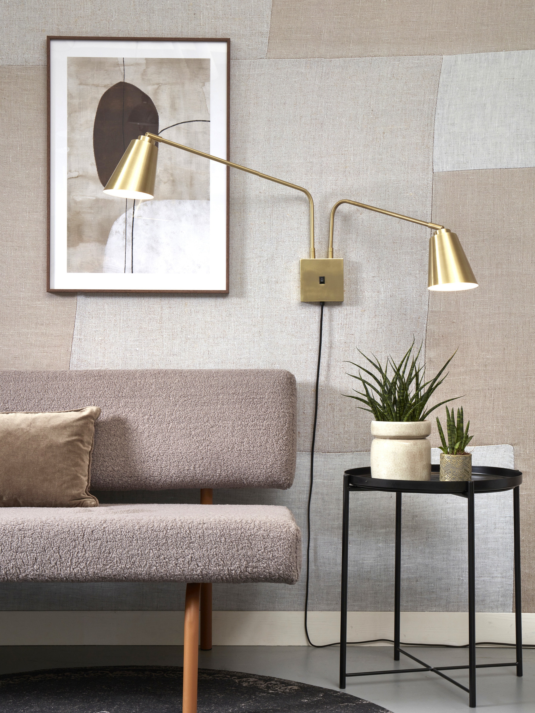 its about RoMi Wandlamp 'Bremen' 2-lamps, kleur Goud