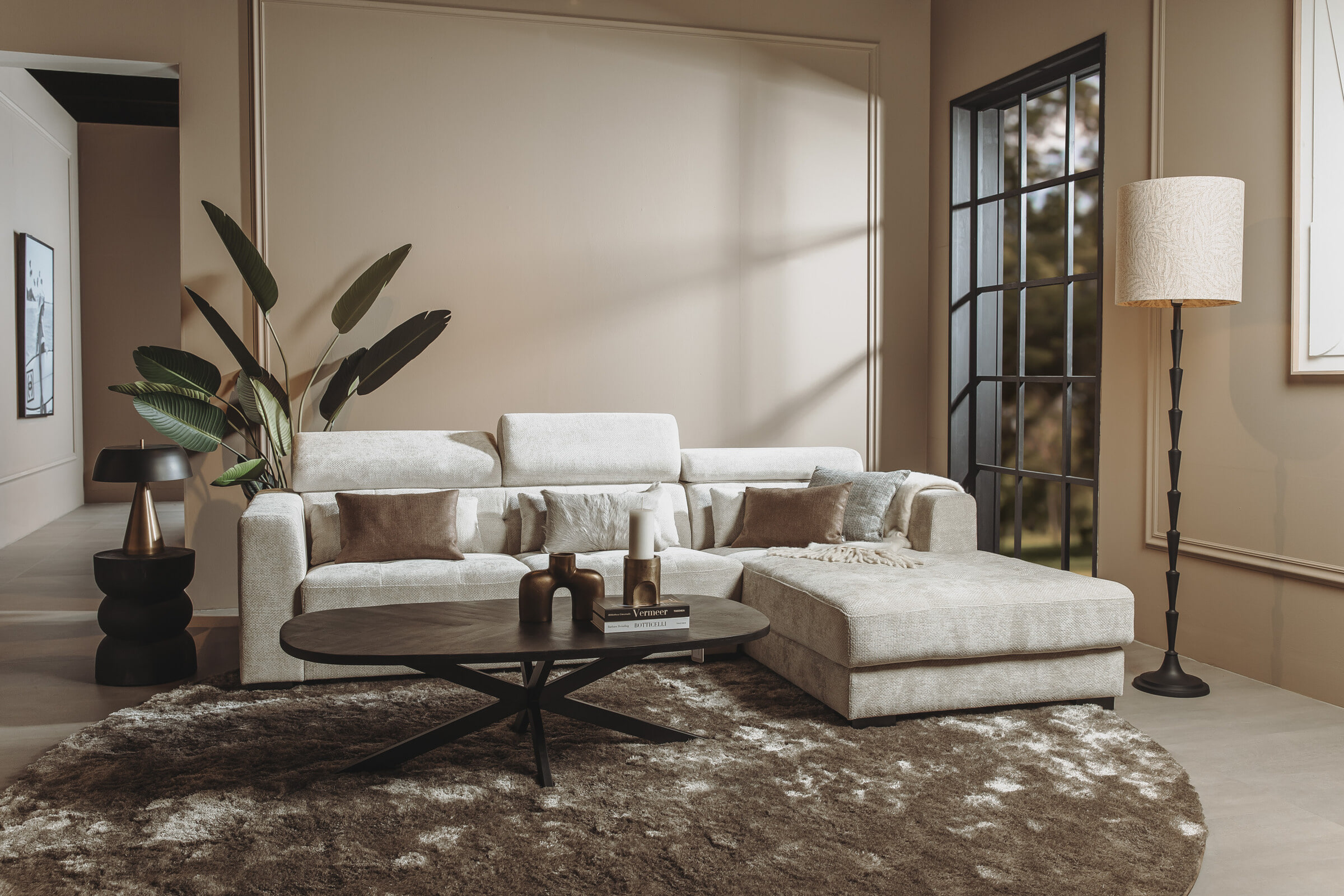 Tower Living 3-zits Loungebank 'Brighton' Rechts