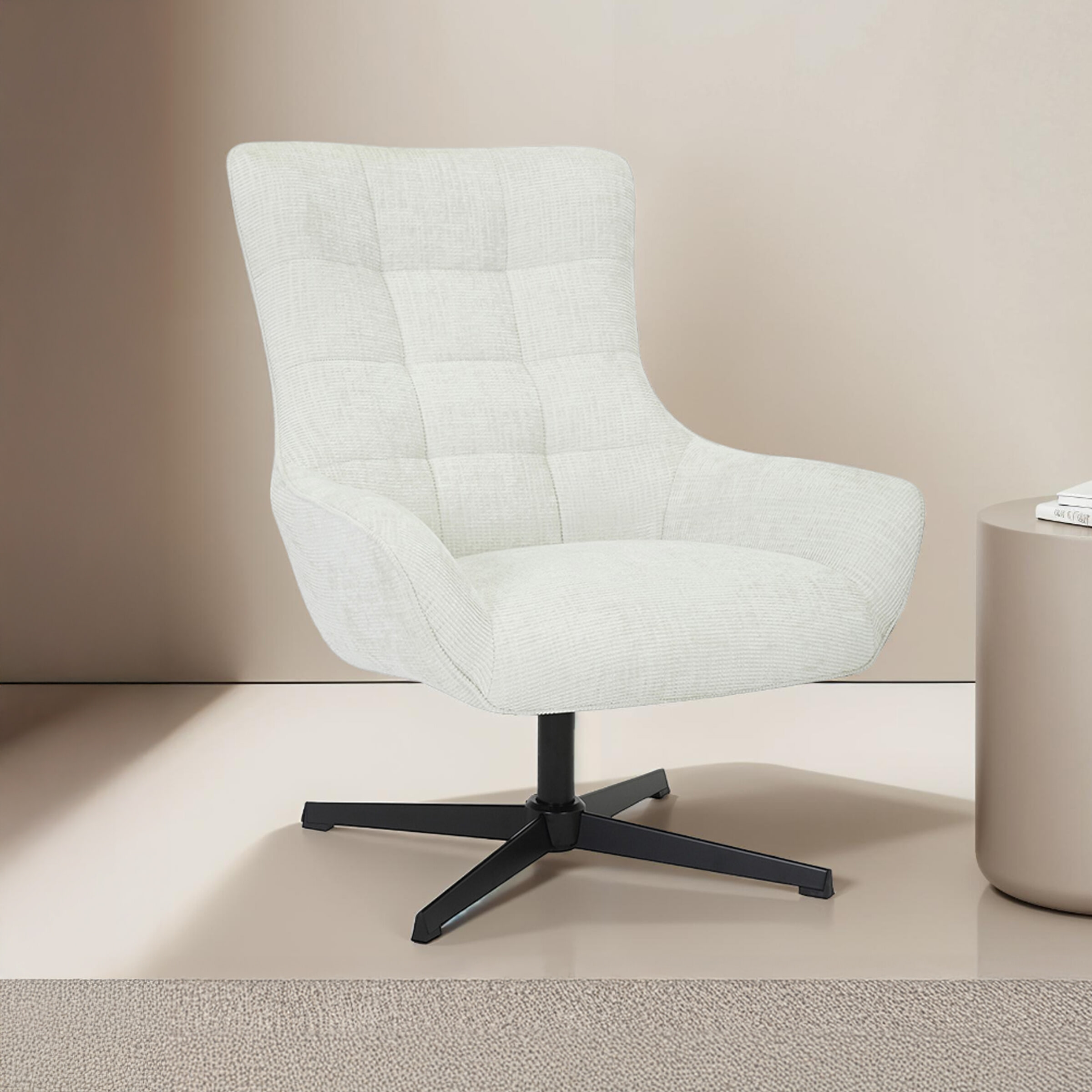 Livingfurn Draaifauteuil Naomi - Pearl