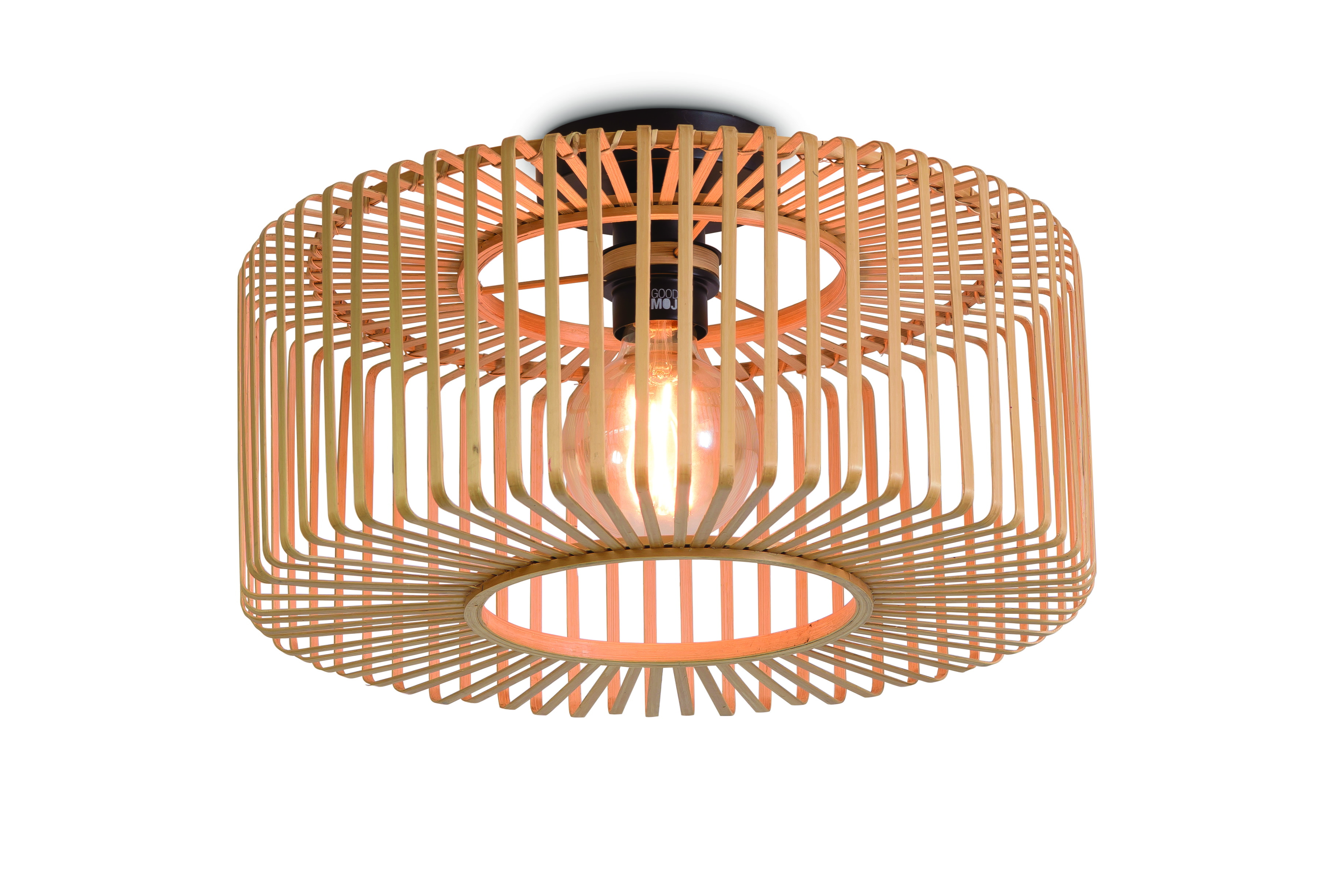 GOOD&MOJO Plafondlamp 'Bromo' 40cm, Bamboe, kleur Naturel
