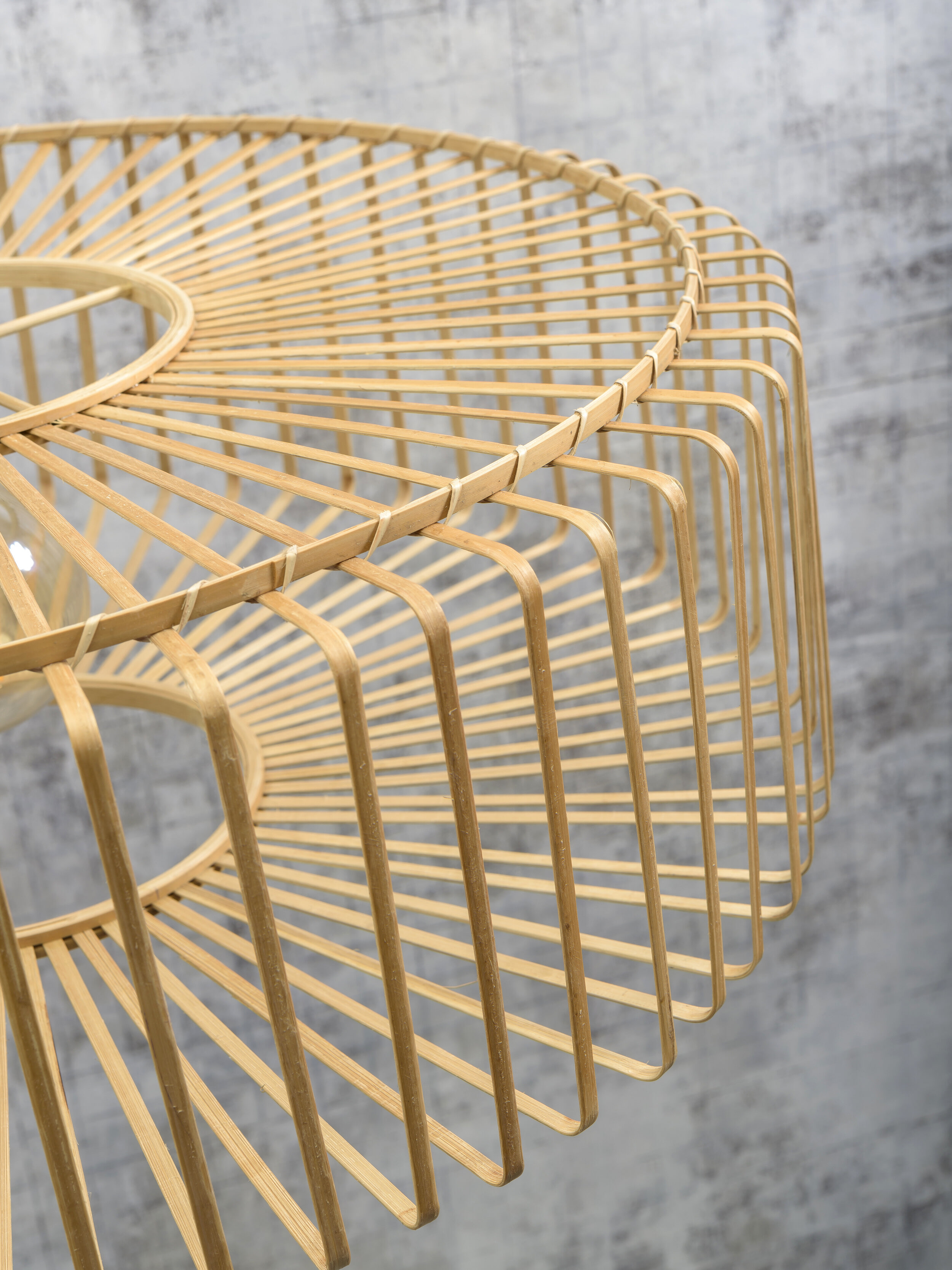 GOOD&MOJO Vloerlamp 'Bromo' Large, Bamboe, kleur Naturel