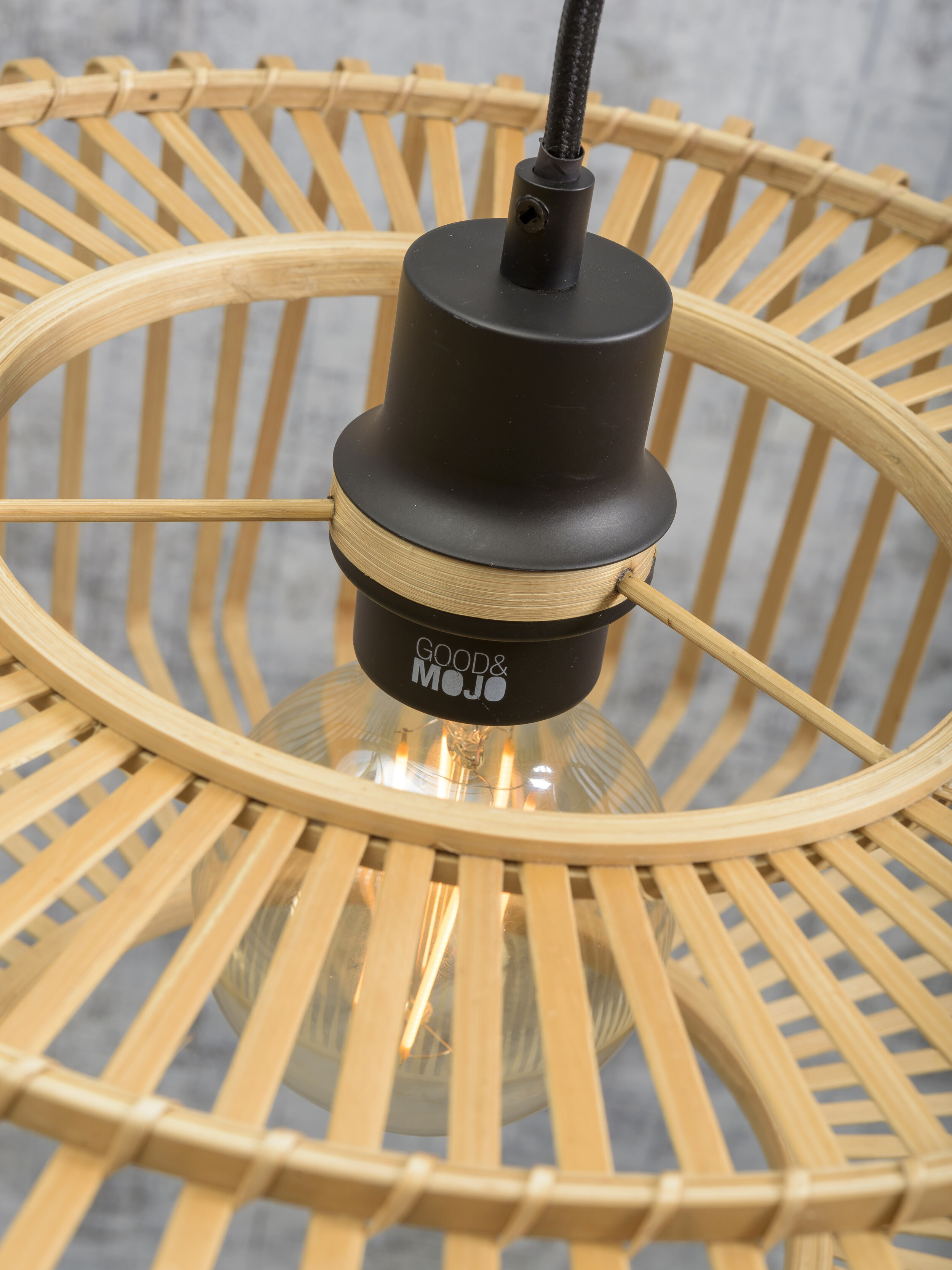 GOOD&MOJO Vloerlamp 'Bromo' Large, Bamboe, kleur Naturel