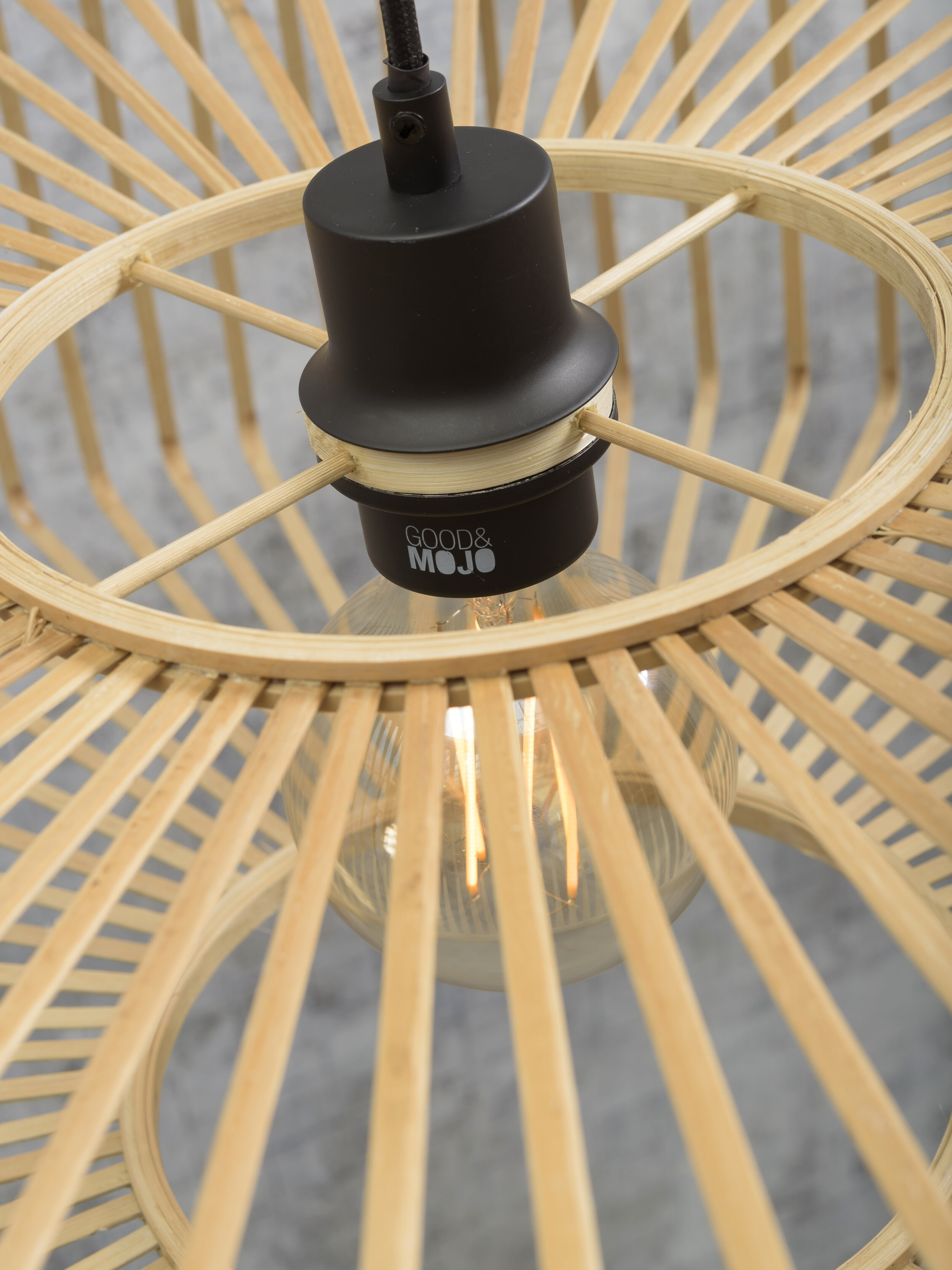 GOOD&MOJO Hanglamp 'Bromo' Small, Bamboe, kleur Naturel