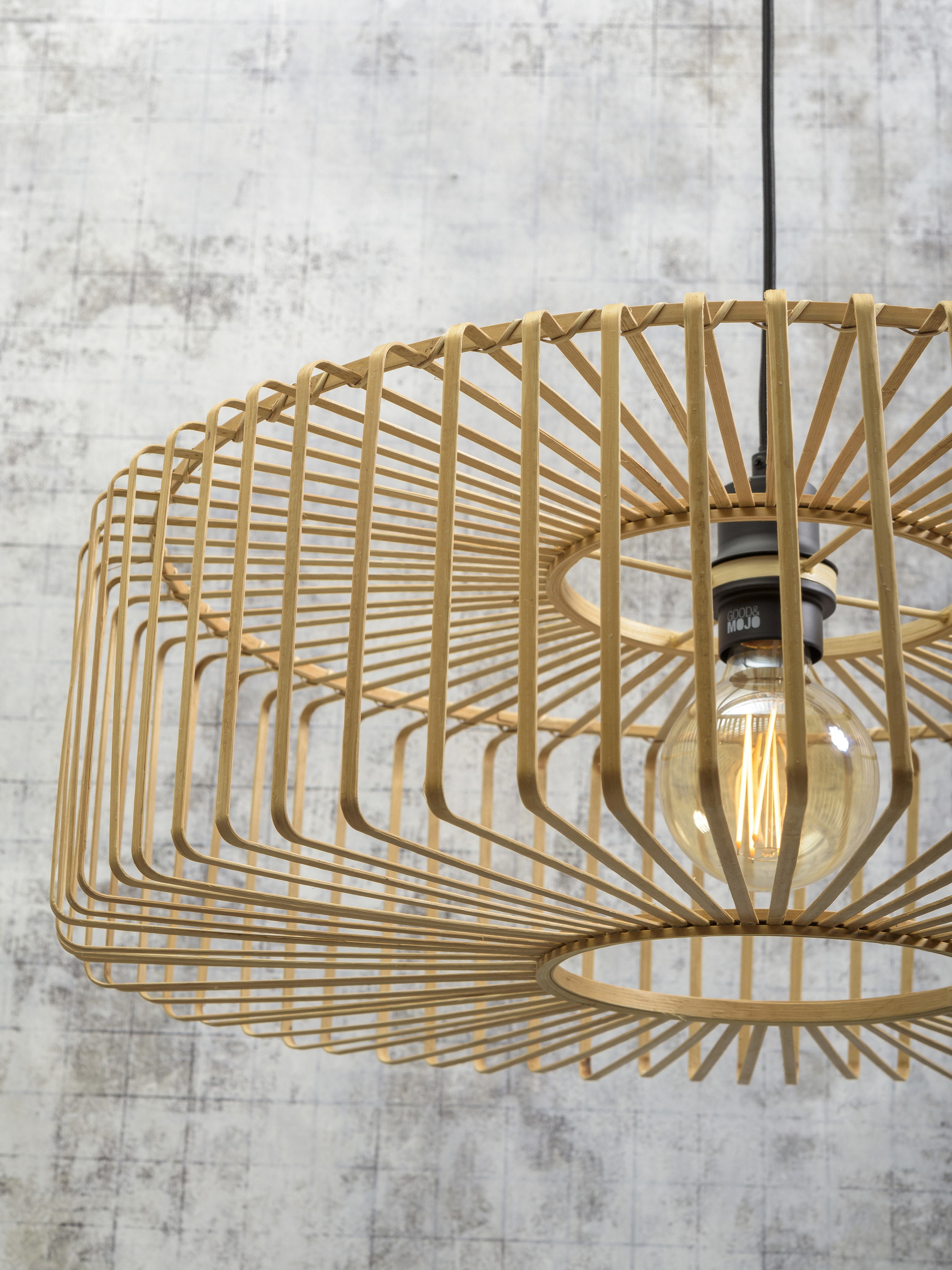 GOOD&MOJO Hanglamp 'Bromo' Large, Bamboe, kleur Naturel