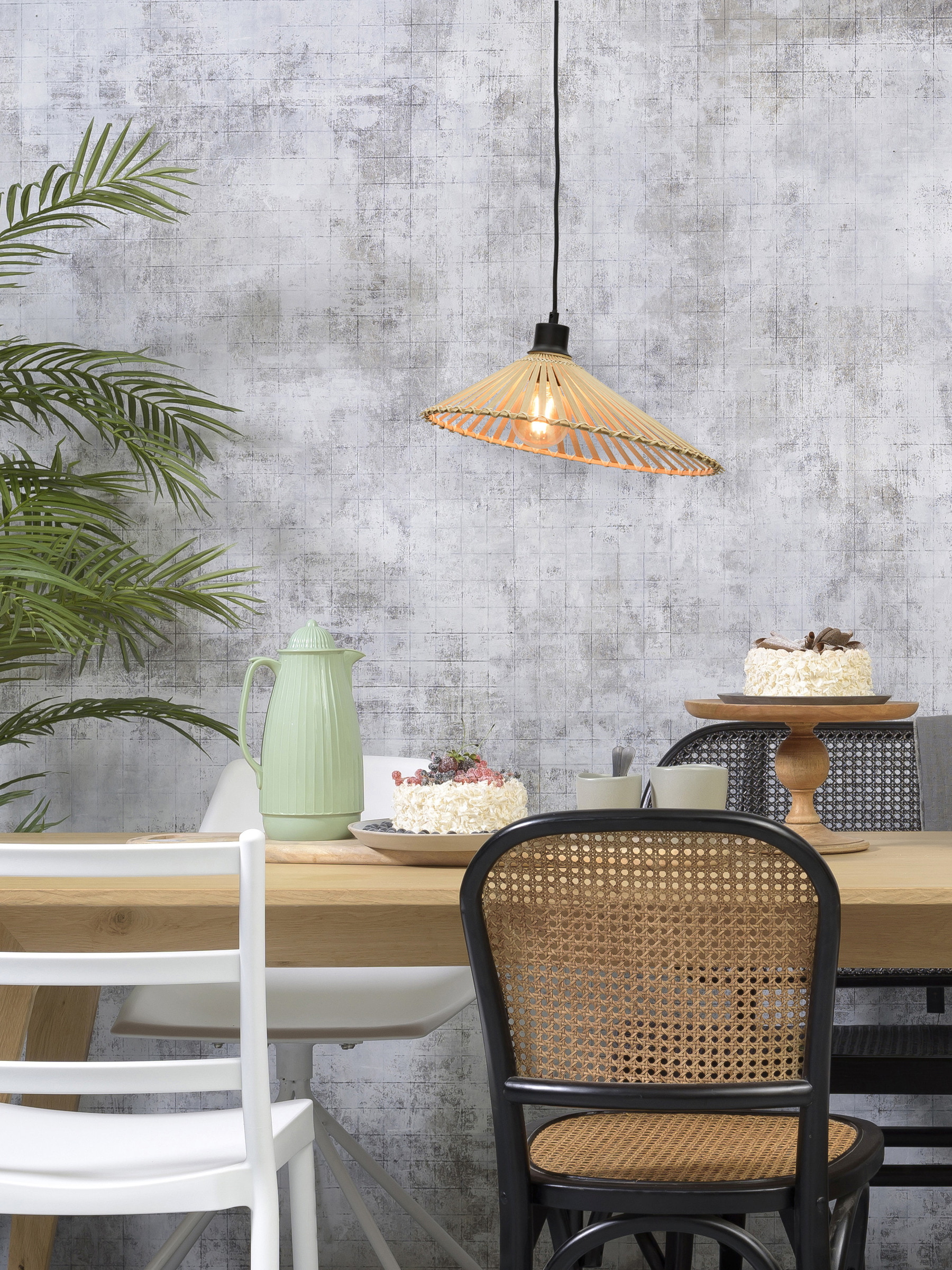 GOOD&MOJO Hanglamp 'Bromo' 40cm, Bamboe, kleur Naturel