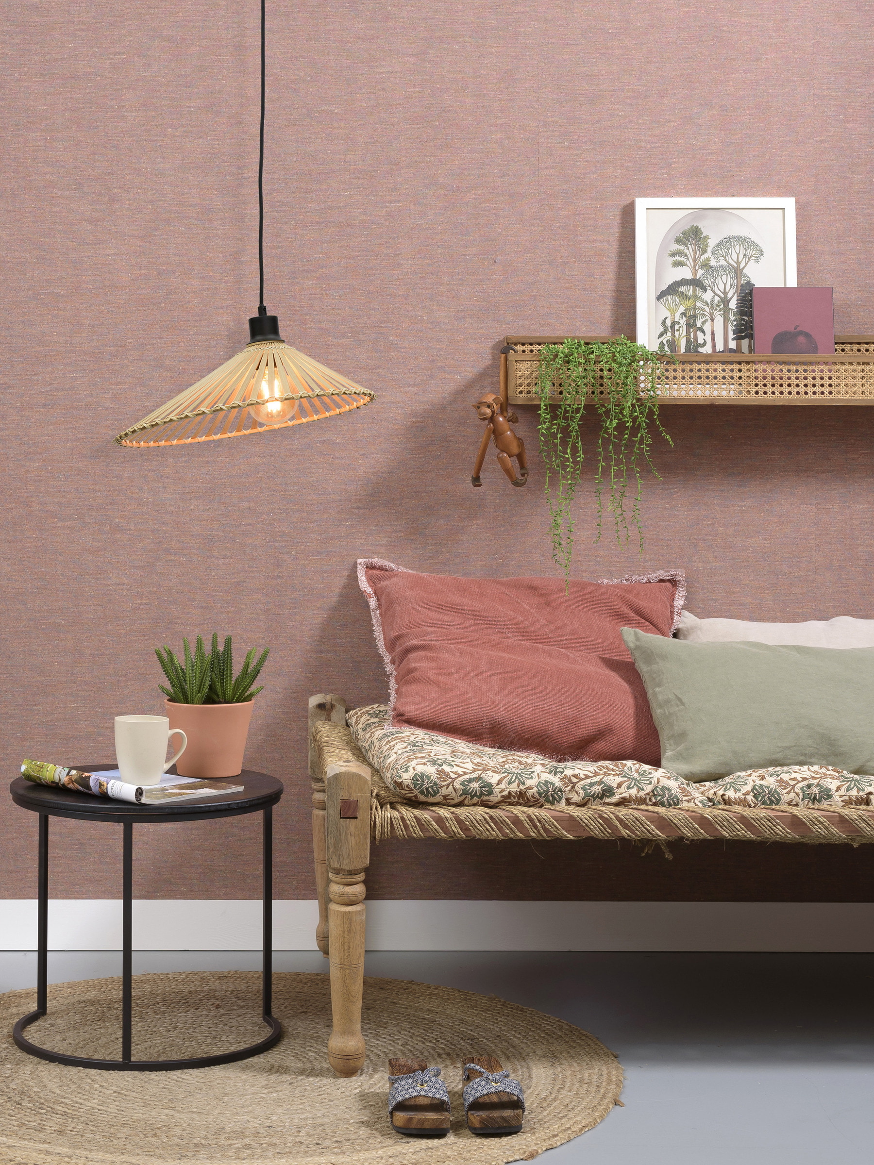 GOOD&MOJO Hanglamp 'Bromo' 40cm, Bamboe, kleur Naturel