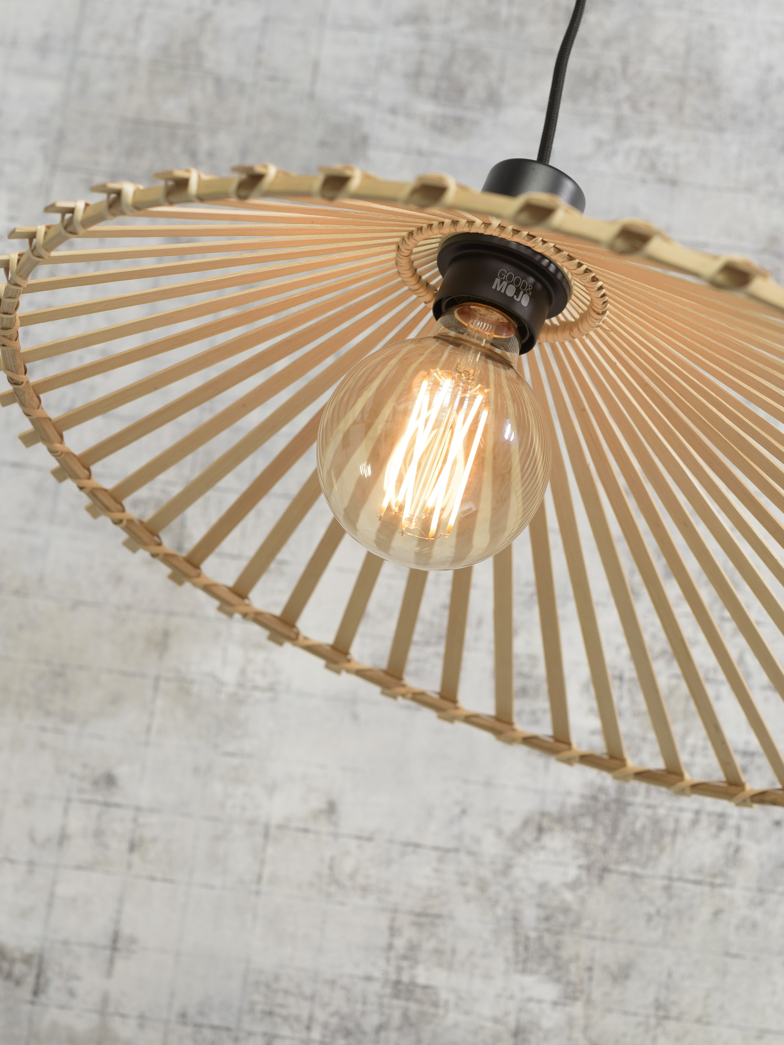 GOOD&MOJO Hanglamp 'Bromo' 40cm, Bamboe, kleur Naturel