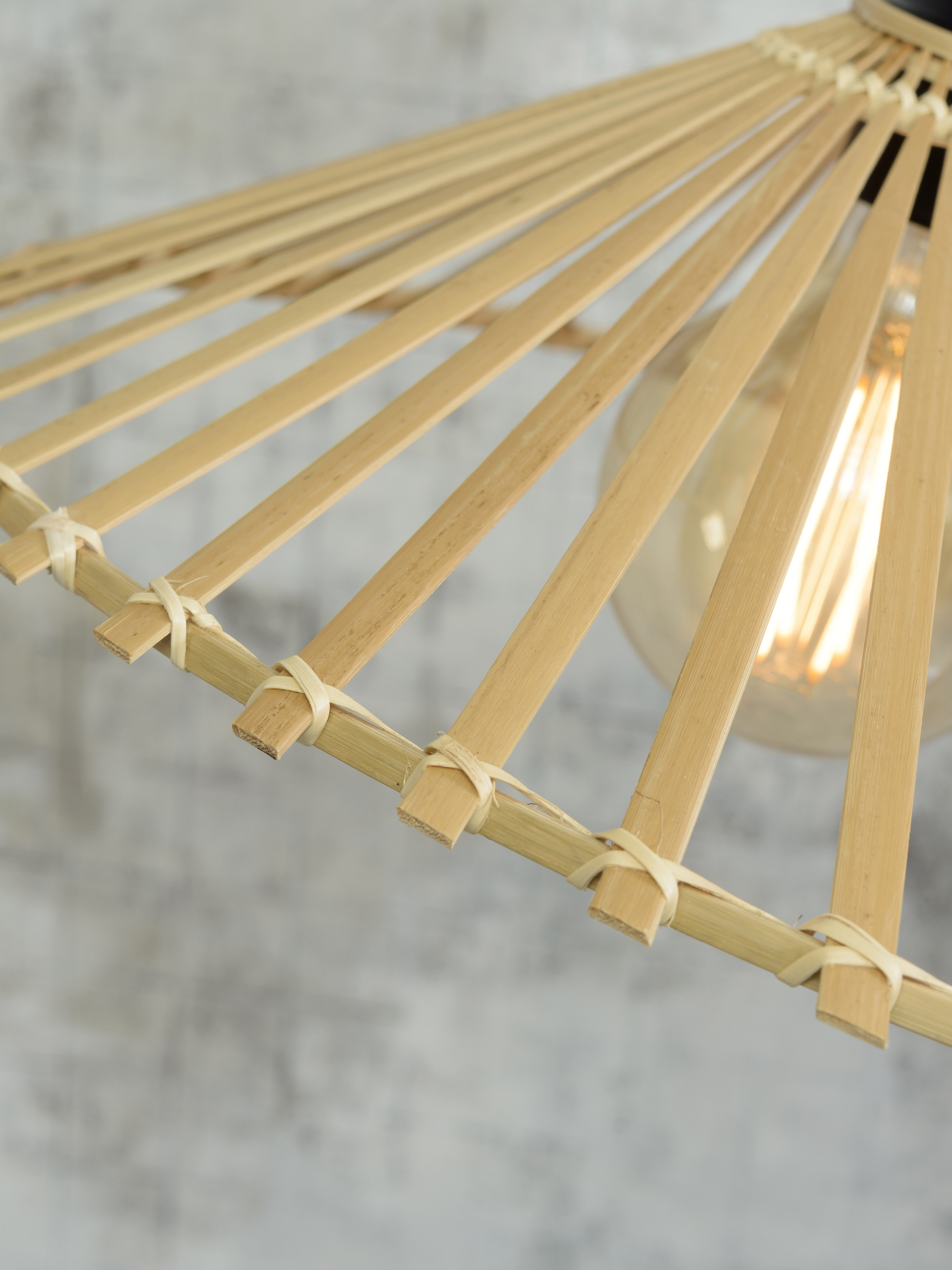 GOOD&MOJO Hanglamp 'Bromo' 40cm, Bamboe, kleur Naturel