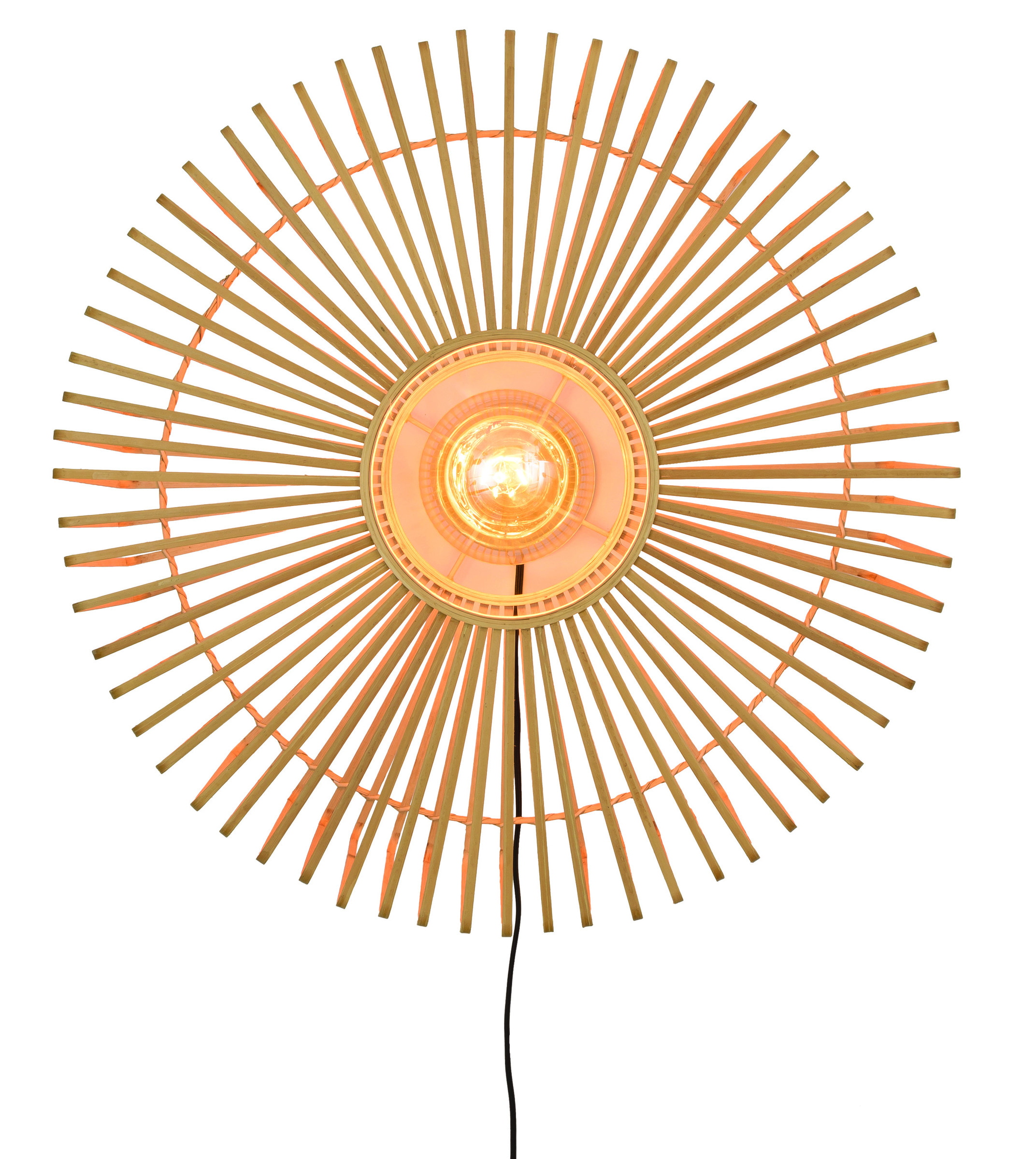 GOOD&MOJO Wandlamp 'Bromo' 60cm, Bamboe, kleur Naturel