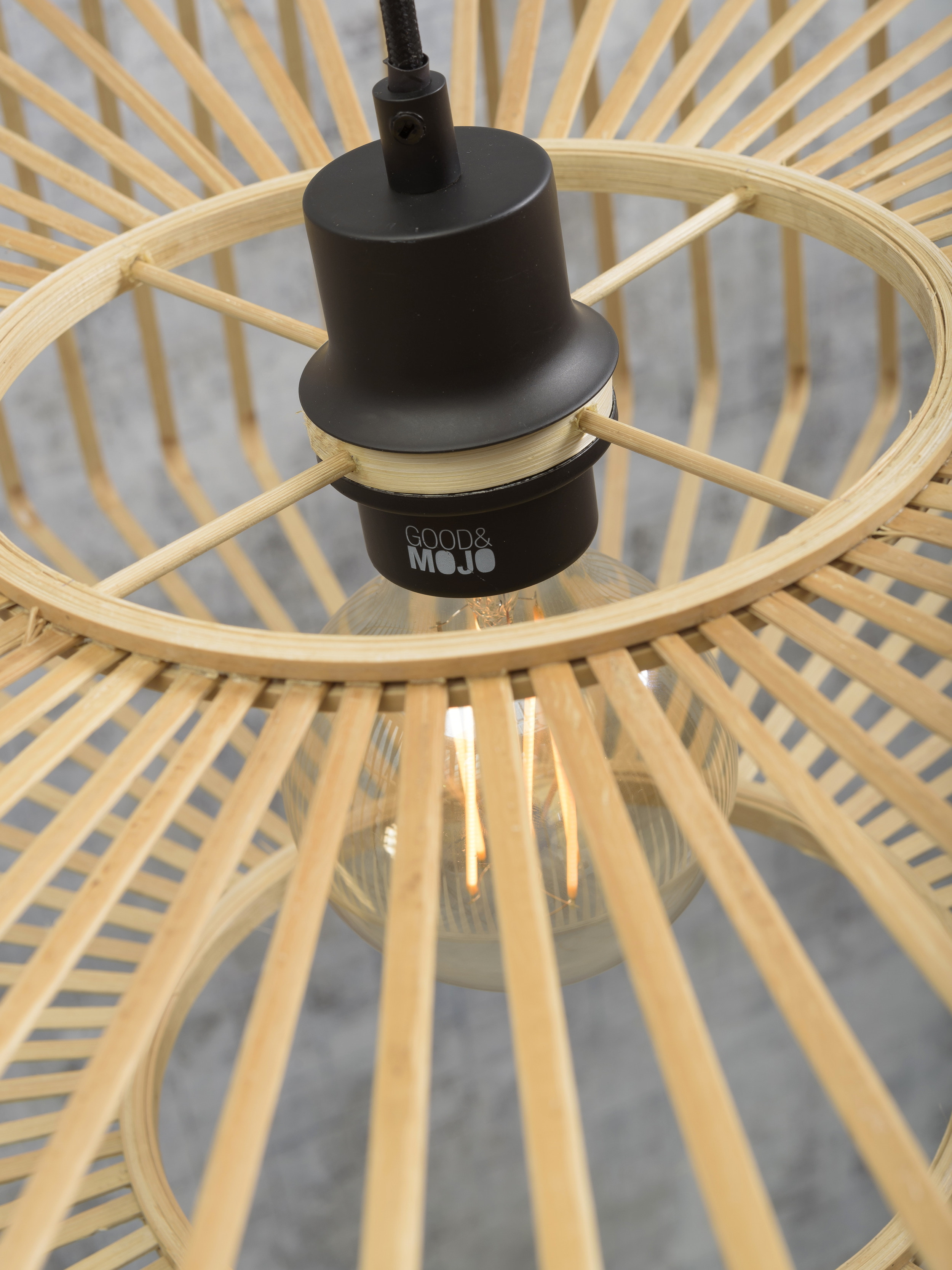 GOOD&MOJO Wandlamp 'Bromo' Small, Bamboe, kleur Naturel
