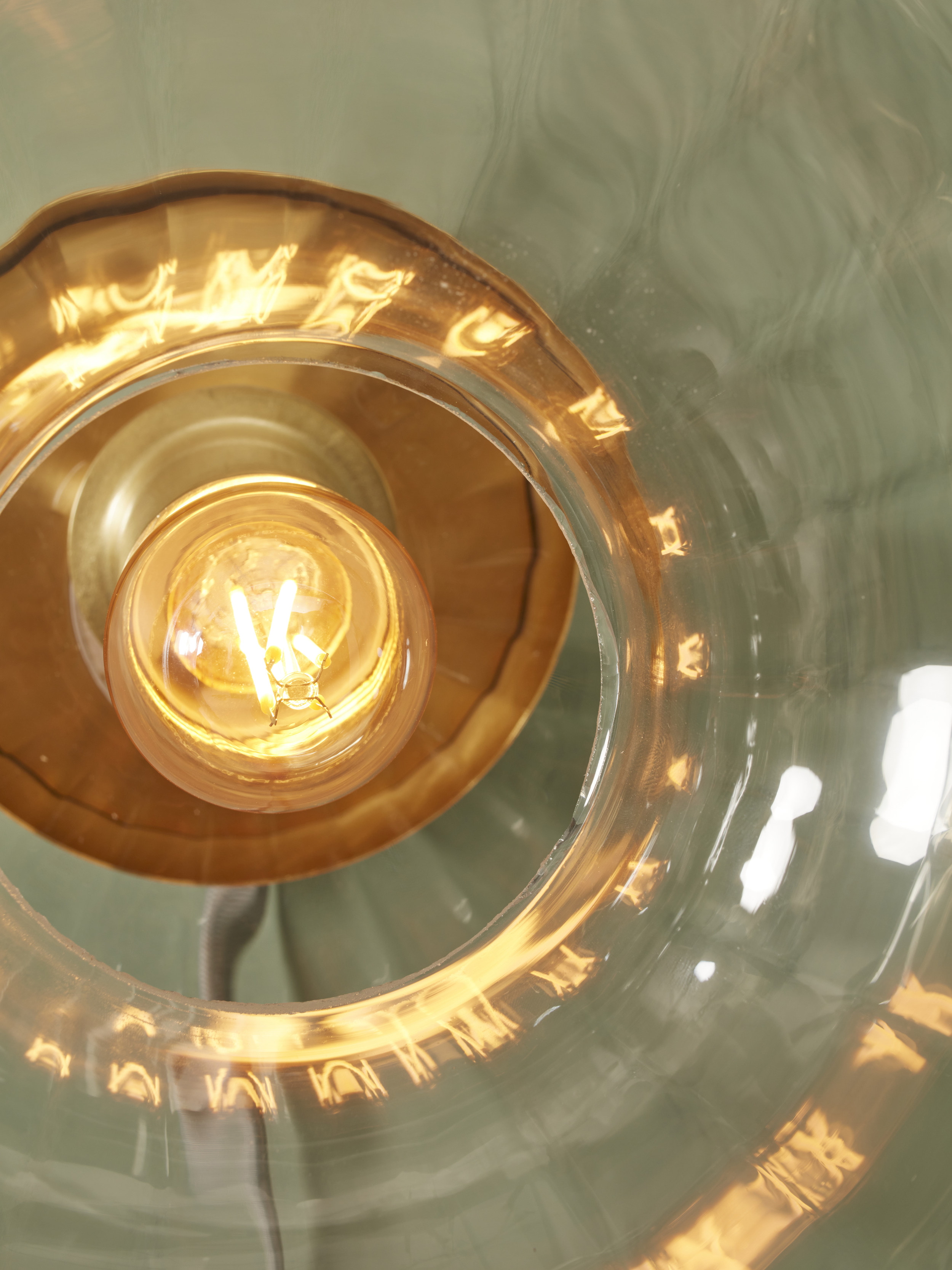 its about RoMi Plafondlamp 'Brussels' Glas, 28cm, kleur Goud