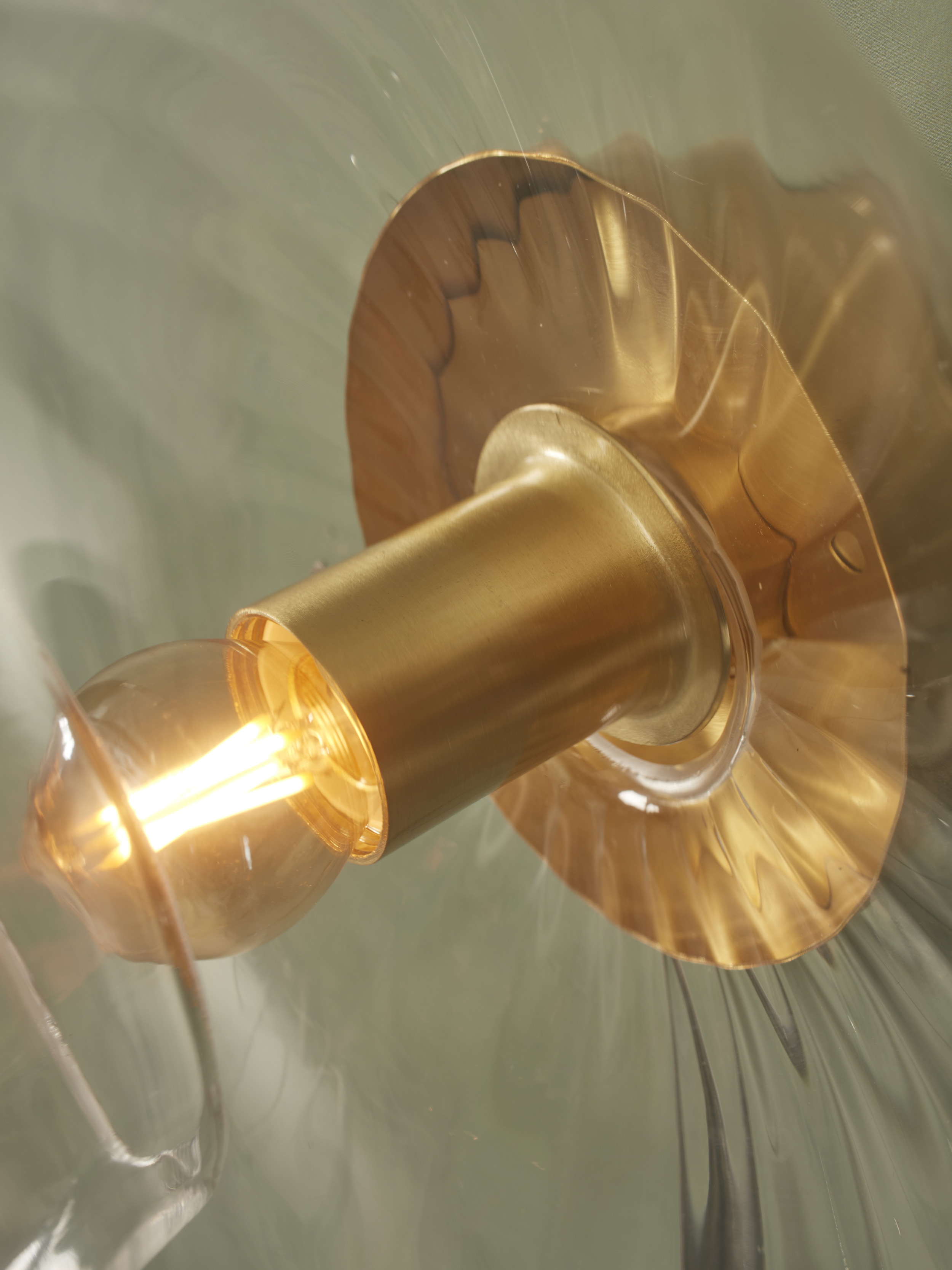 its about RoMi Plafondlamp 'Brussels' Glas, 28cm, kleur Goud