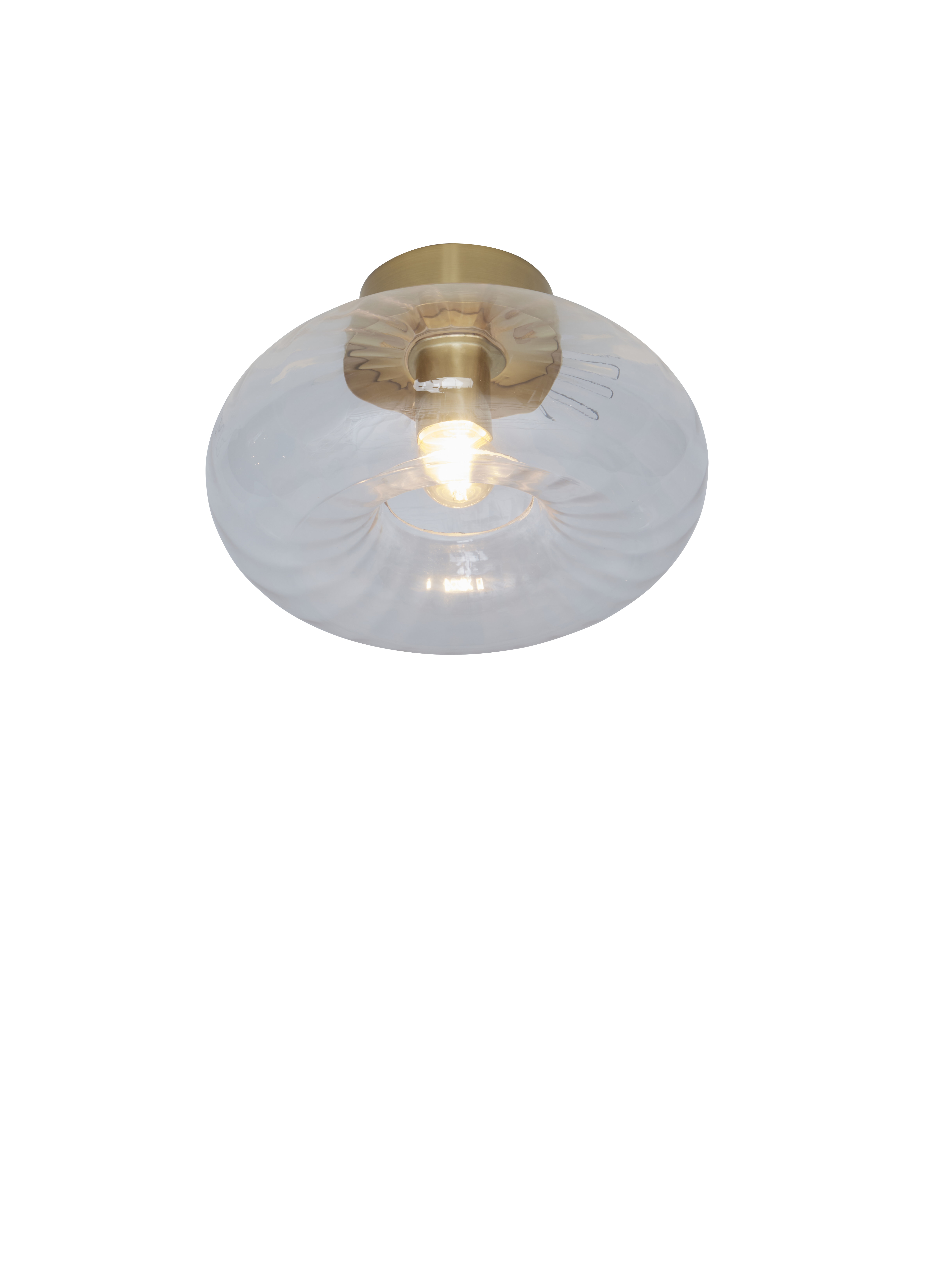 its about RoMi Plafondlamp 'Brussels' Glas, 28cm, kleur Goud