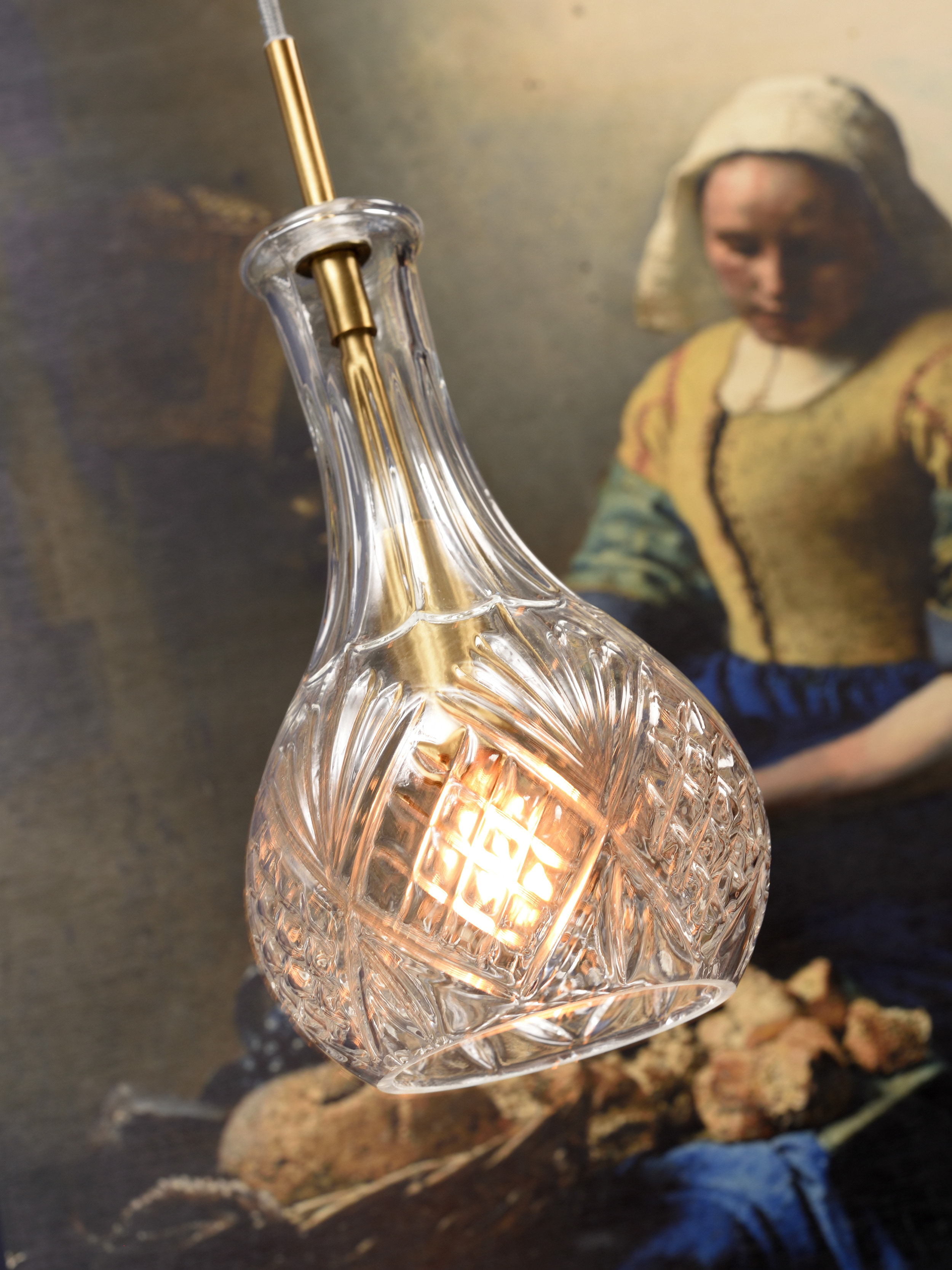 its about RoMi Hanglamp 'Brussels' Druppel, Glas, kleur Goud