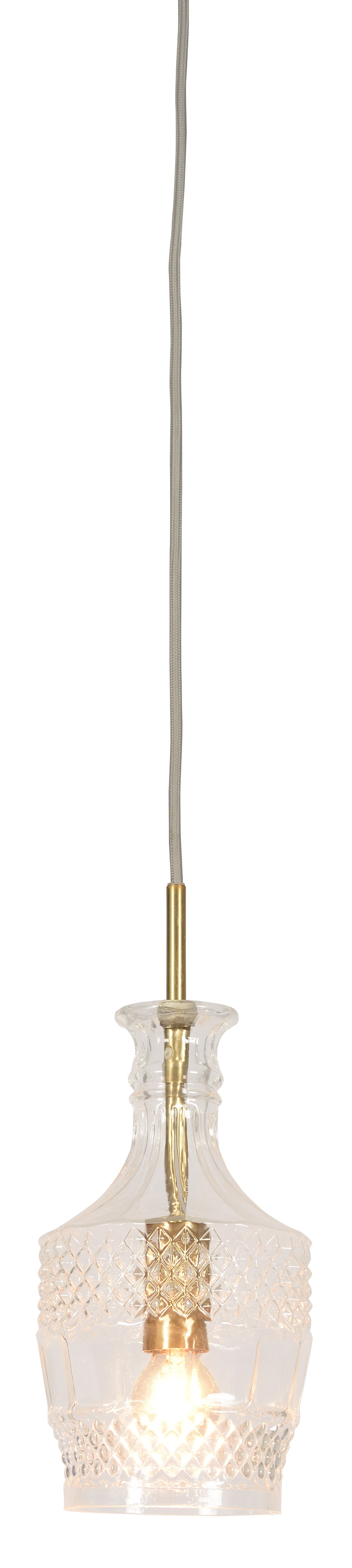 its about RoMi Hanglamp 'Brussels' Recht, Glas, kleur Goud