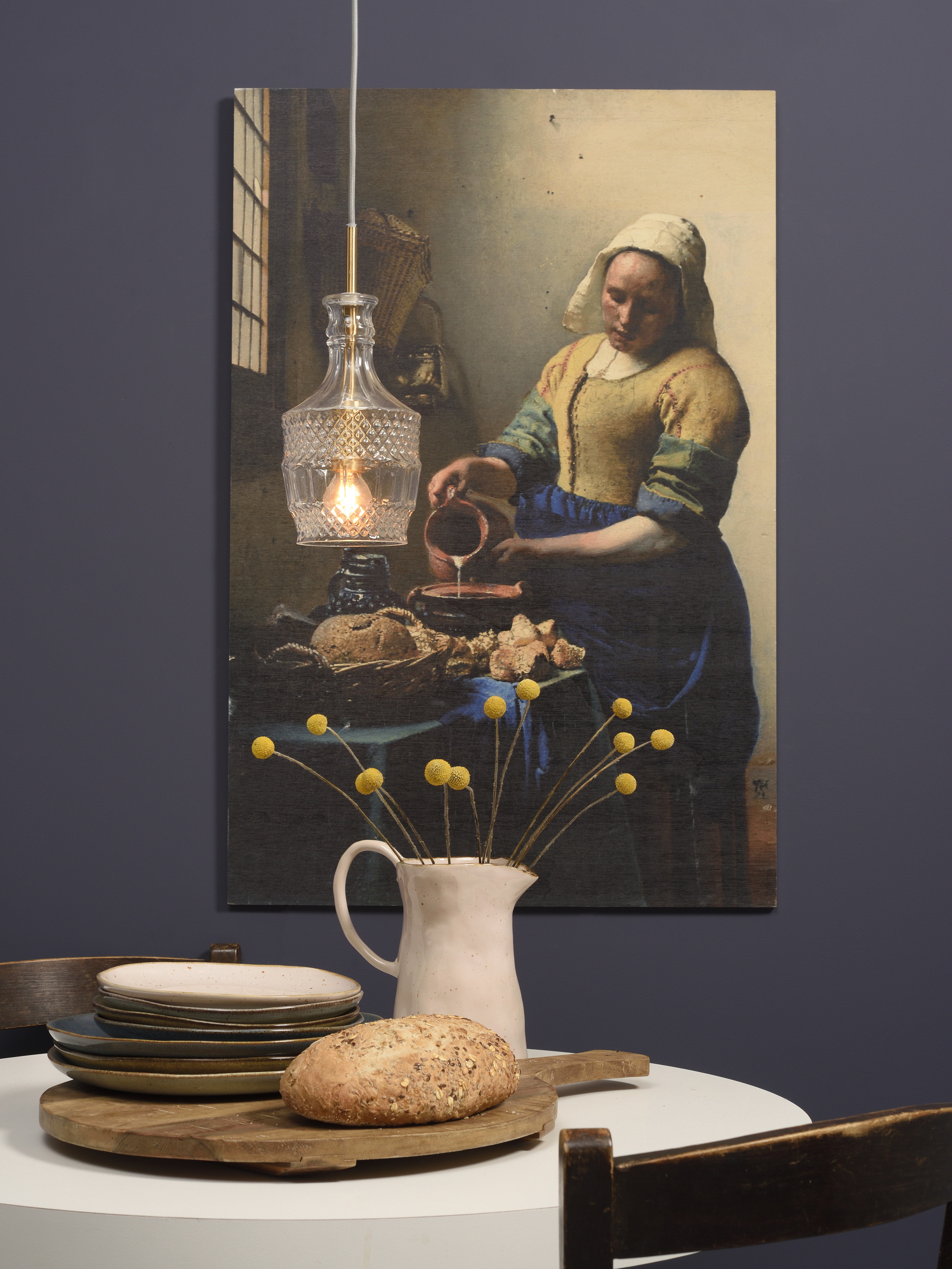 its about RoMi Hanglamp 'Brussels' Recht, Glas, kleur Goud