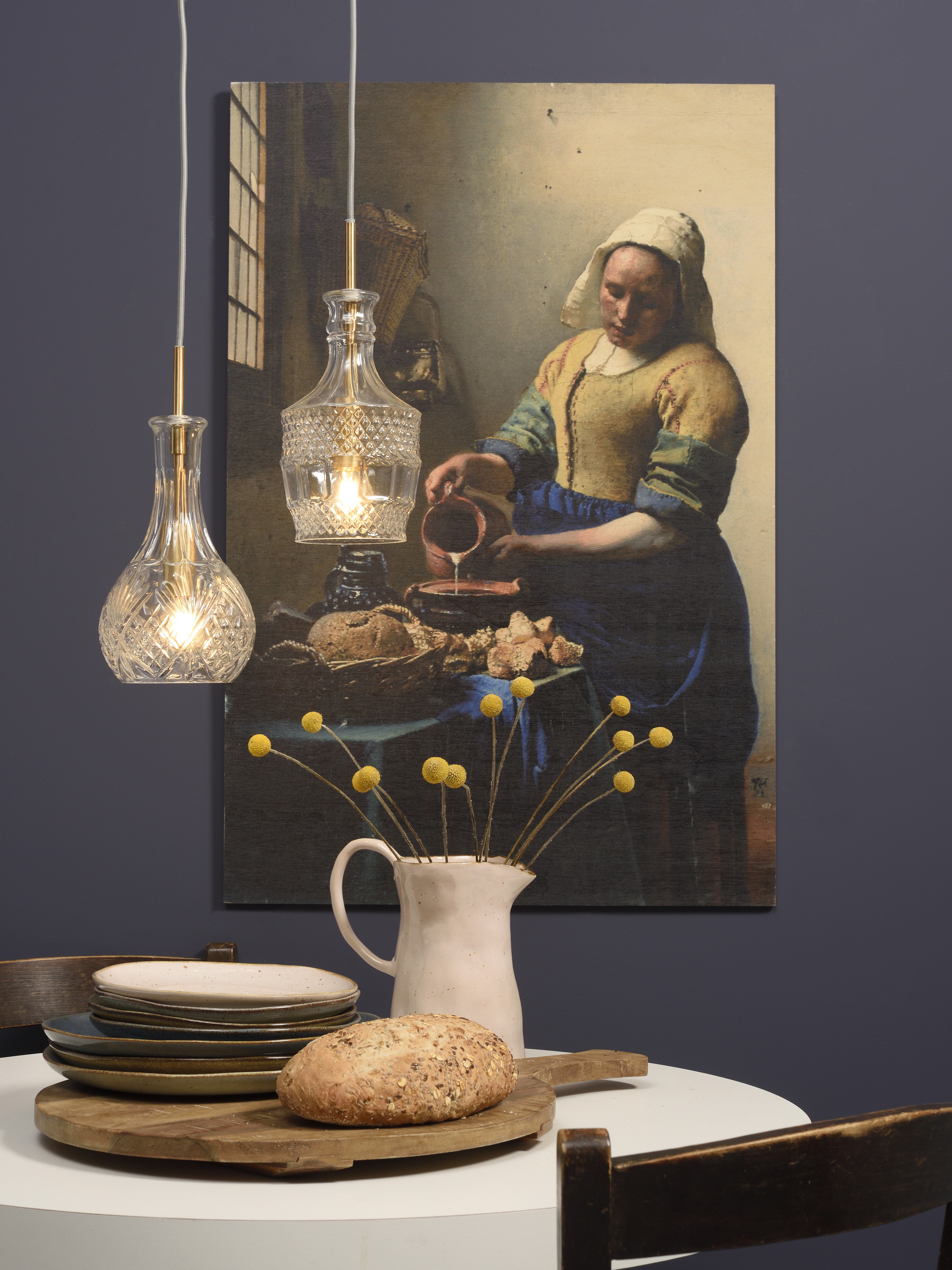 its about RoMi Hanglamp 'Brussels' Recht, Glas, kleur Goud