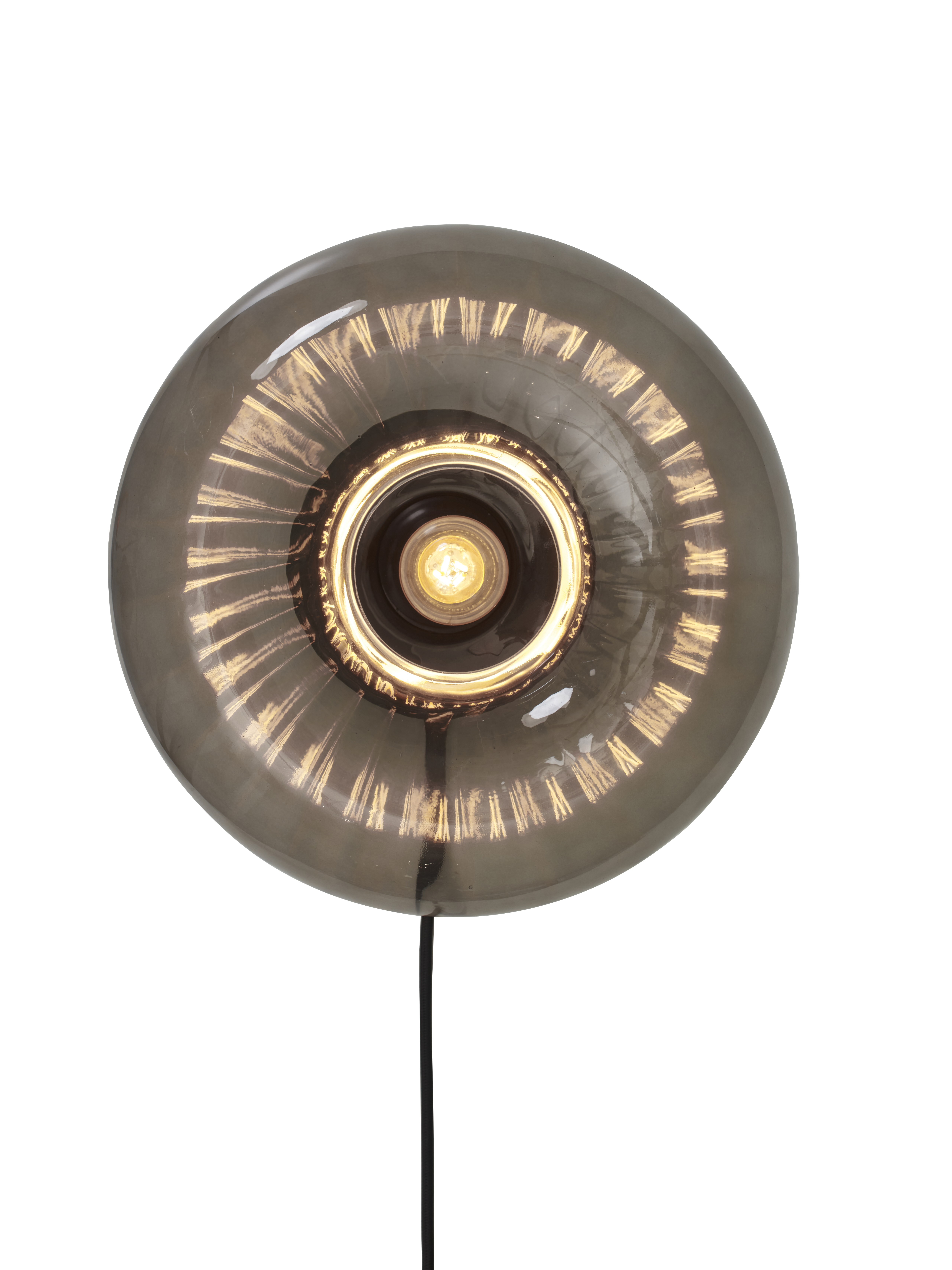 its about RoMi Wandlamp 'Brussels' Glas, 28cm, kleur Antraciet