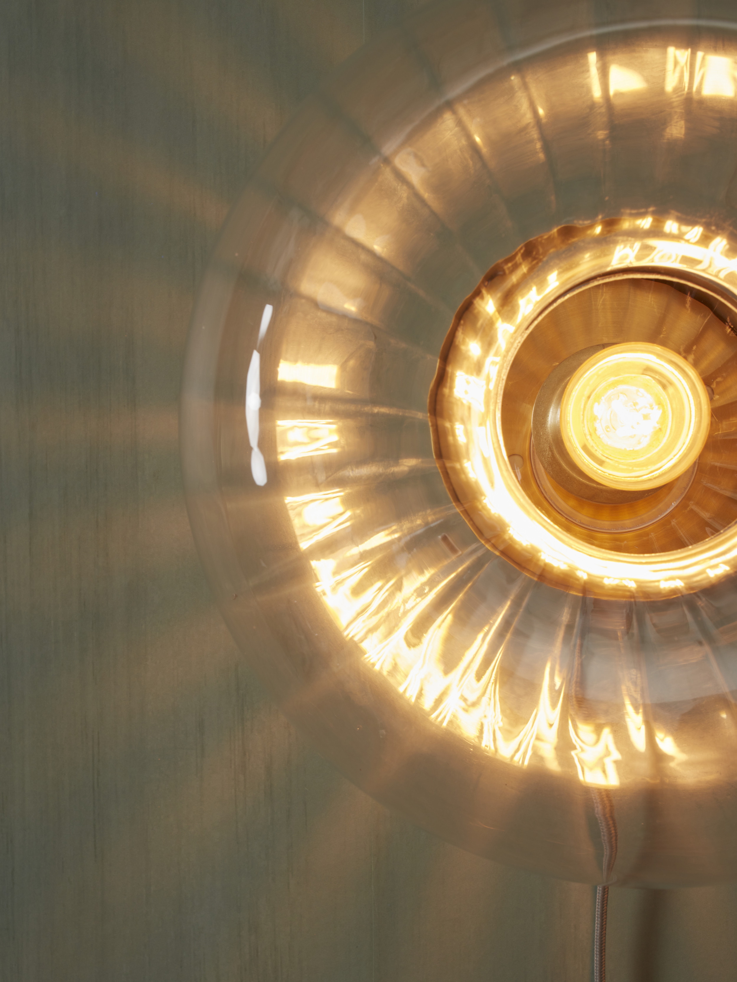 its about RoMi Wandlamp 'Brussels' Glas, 28cm, kleur Goud