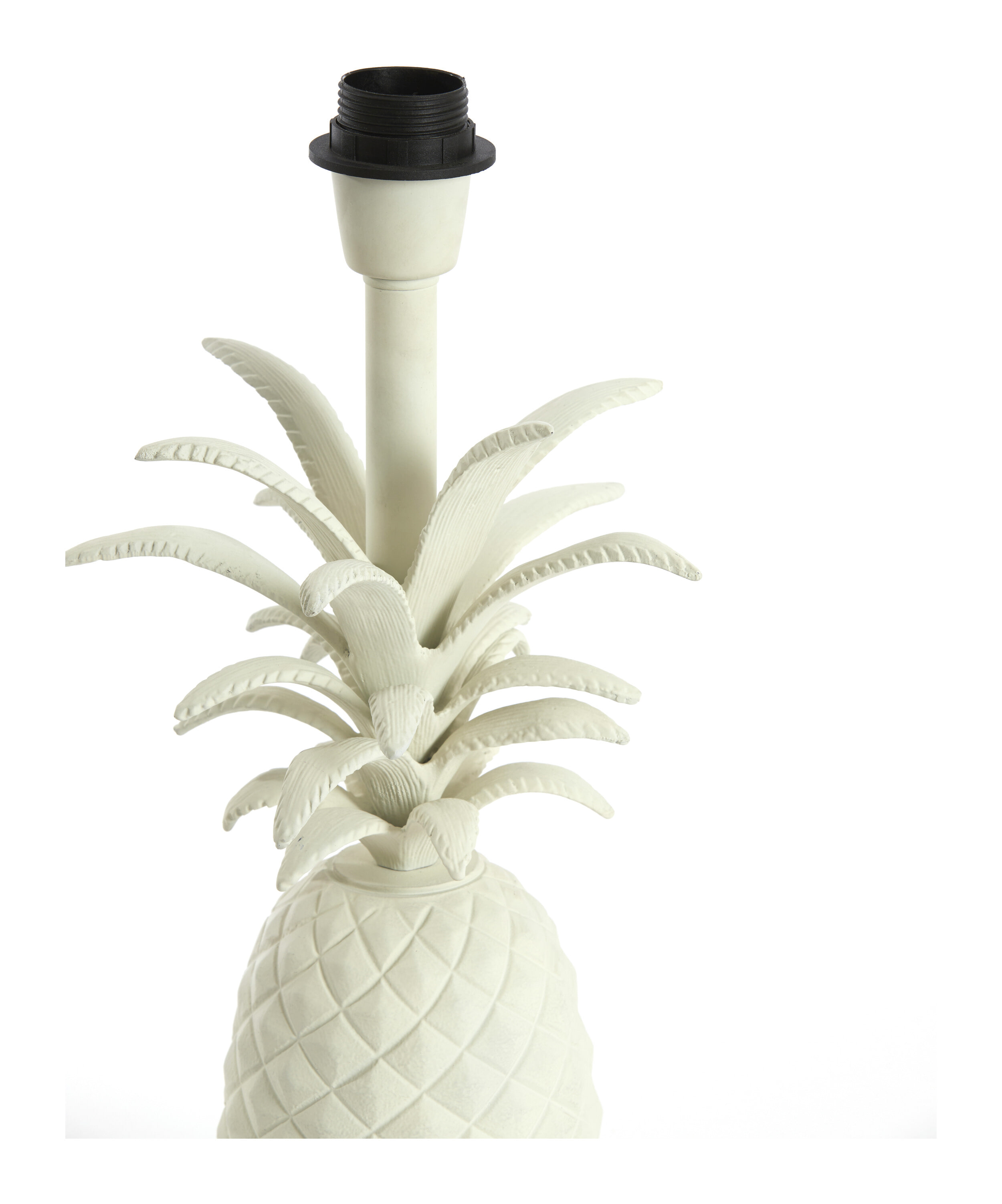 Light & Living Tafellamp 'Pineapple' 37cm, kleur Crème (excl. kap)