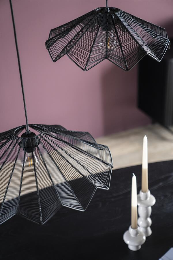 By-Boo Hanglamp 'Varjo' 51cm, kleur Zwart