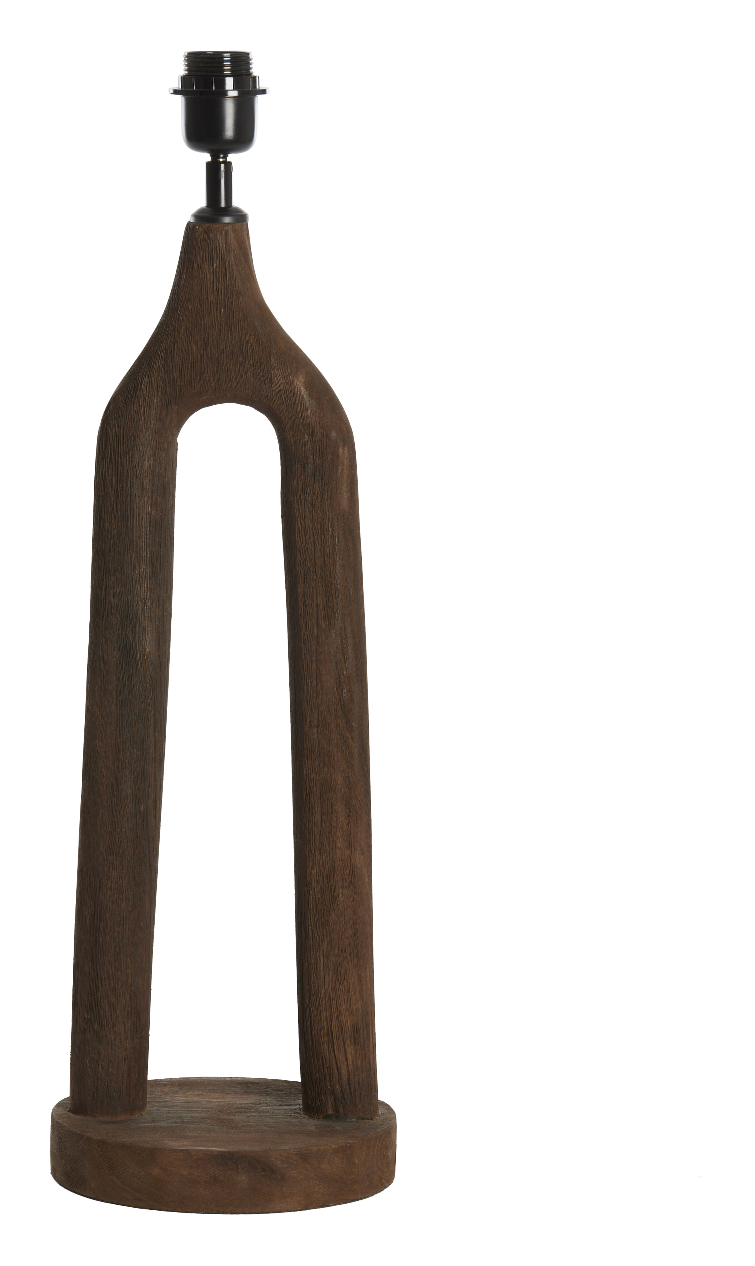 Light & Living Tafellamp 'Xitta' Mangohout, 55cm, kleur Donkerbruin (excl. kap)