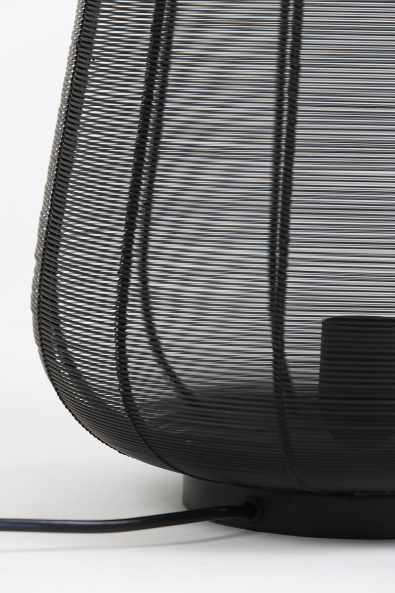 Light & Living Tafellamp 'Adeta' 29cm, mat zwart